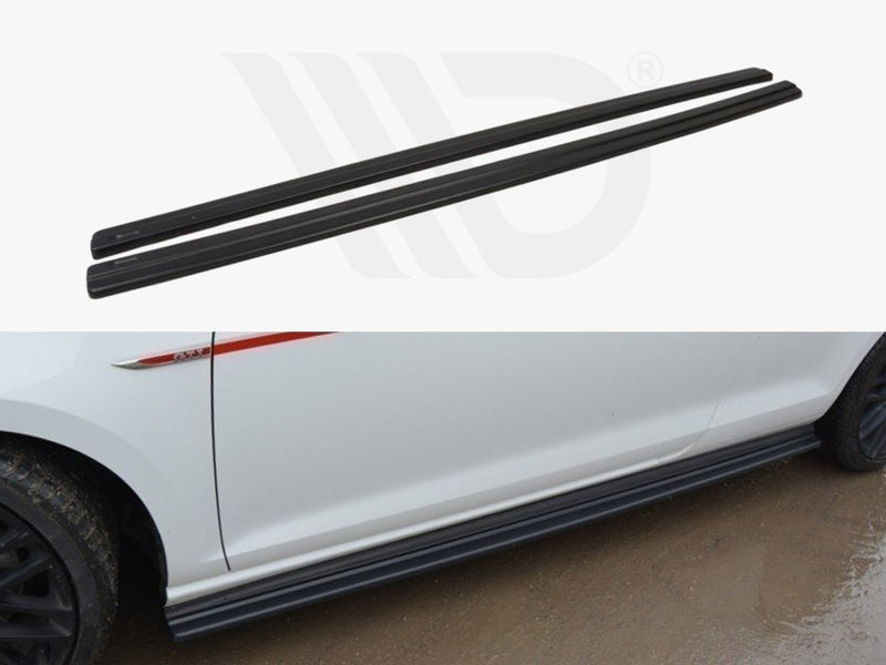 MAXTON DESIGN Side Skirts Diffusers For 2017-2020 VW Golf MK7.5 GTI