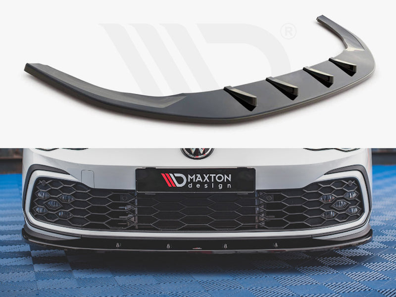 MAXTON DESIGN Front Splitter V.1 For 2021+ VW Golf MK8 GTI & R-Line