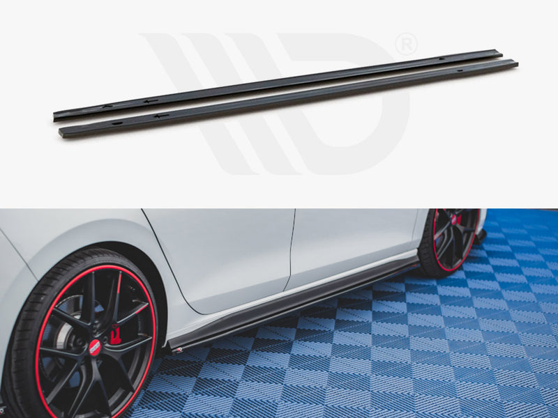 MAXTON DESIGN Side Skirts Diffusers For 2021+ VW Golf MK8 GTI & R-Line