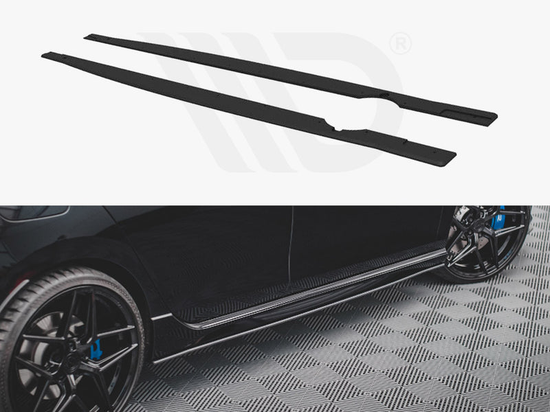 MAXTON DESIGN STREET PRO Side Skirts Diffusers For 2021+ VW Golf MK8 R
