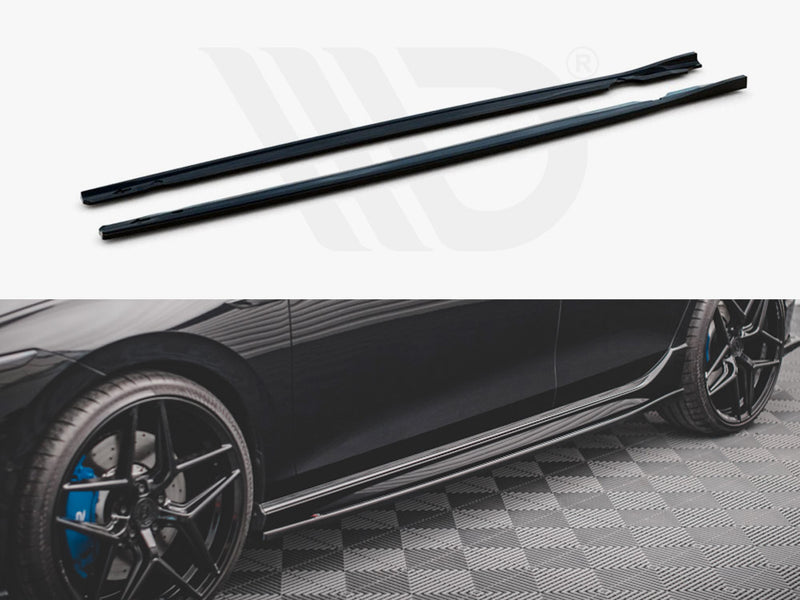 MAXTON DESIGN Side Skirts Diffusers V.2 For 2021+ VW Golf MK8 R