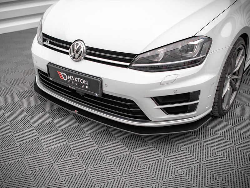 MAXTON DESIGN STREET PRO Front Splitter V.2 For 2013-2016 VW Golf MK7 R