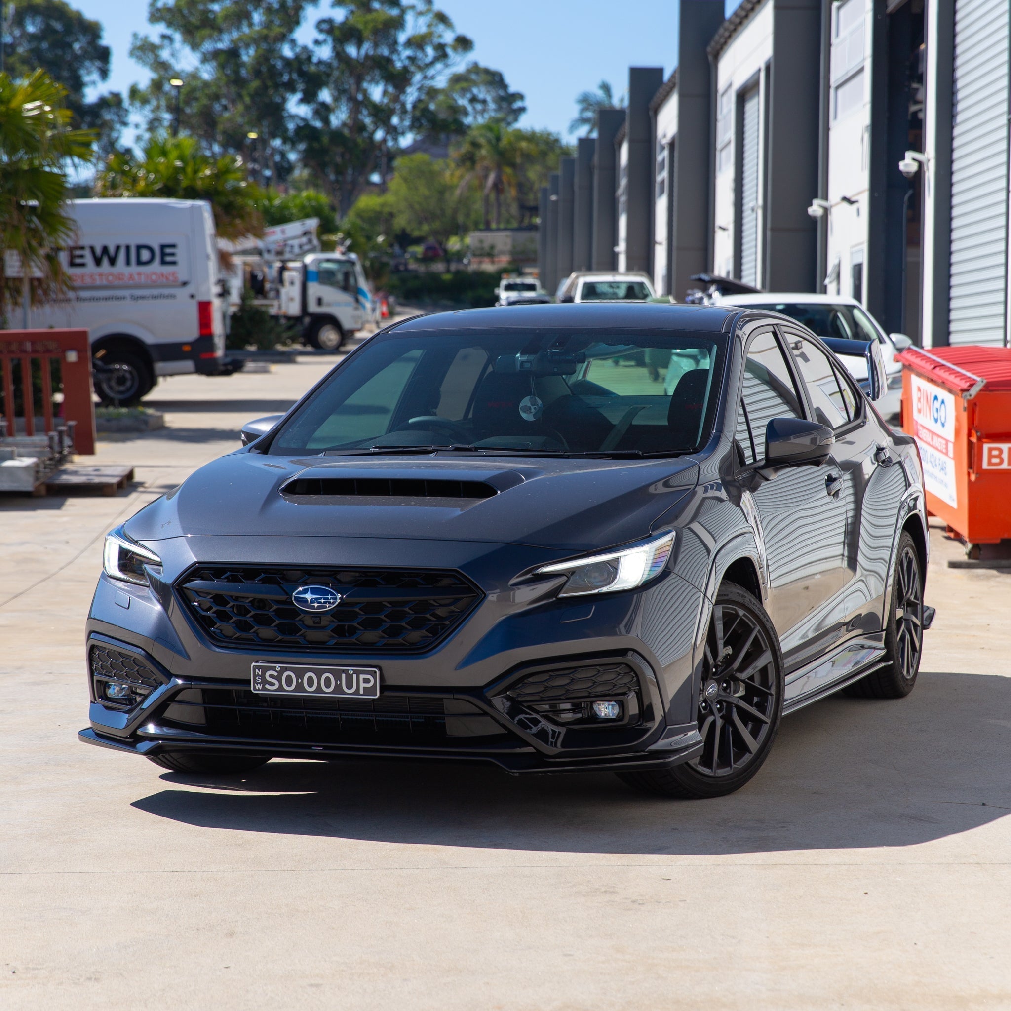 DMAKER STI-Spec Front Lip / Under Spoiler (1-Piece) for Subaru WRX (VB) 2022-2025