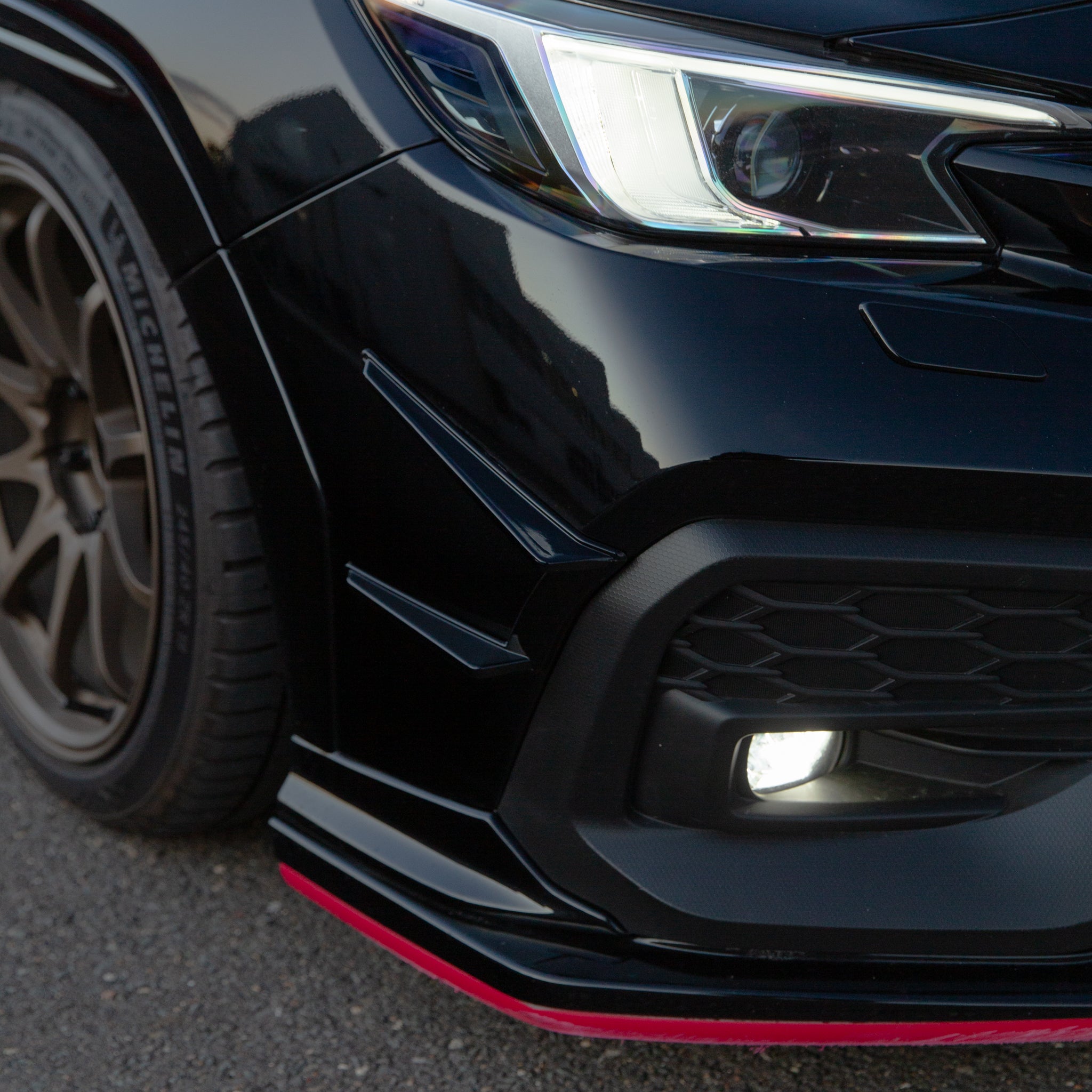 DMAKER D-Spec Front Canards (V2) for Subaru WRX (VB) & WRX Sportswagon (VN) 2022-2025