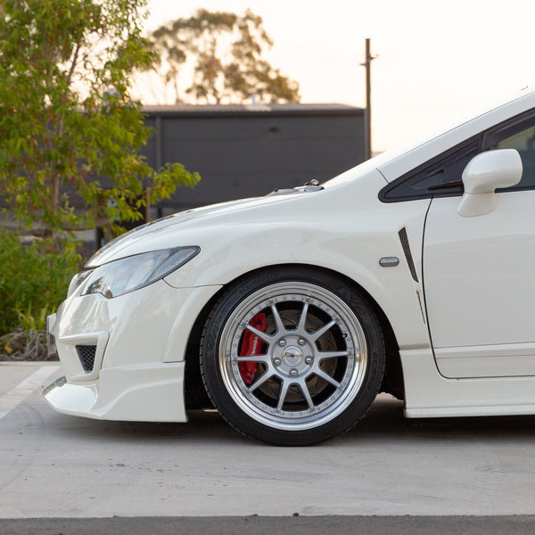 STREET ELEMENT FEEL'S Style Front Fenders & Add-On For 2007-2011 Honda FD2 Civic Type R [Unpainted]