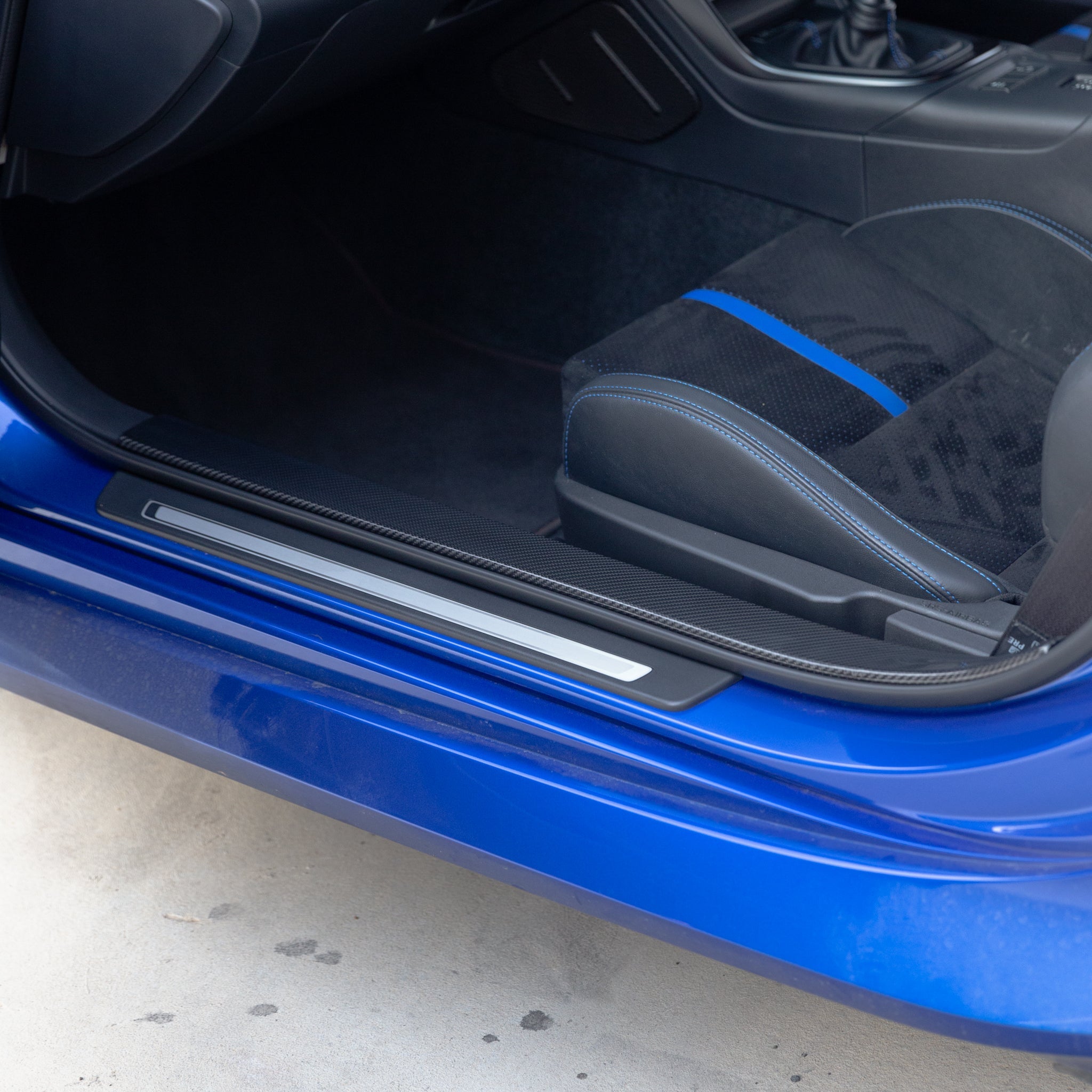 FloKraft Dry Carbon Fibre Inner Door Sill Covers For Subaru BRZ ZD8 / Toyota GR86 ZN8 2022+