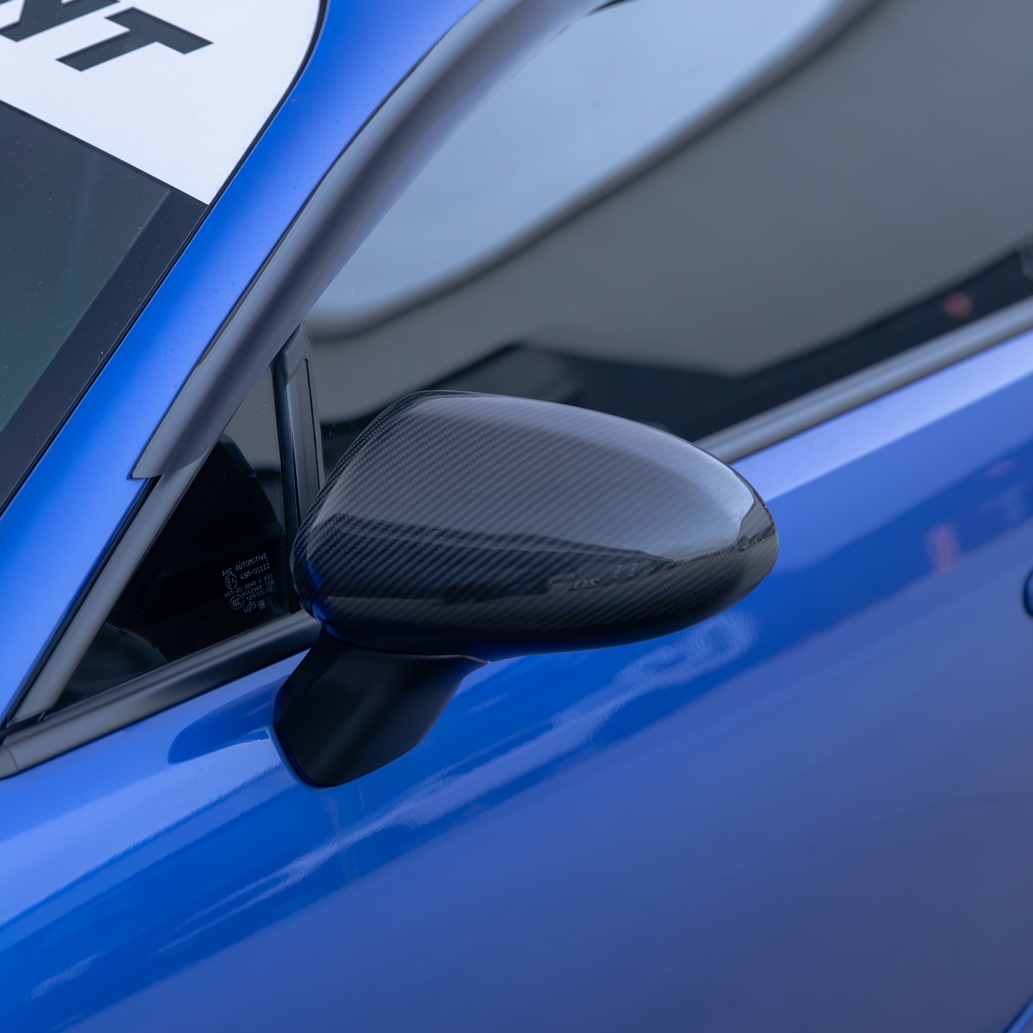 FloKraft Dry Carbon Fibre Mirror Covers - Stick-On Covers For Subaru BRZ ZD8 / Toyota GR86 ZN8 2022+