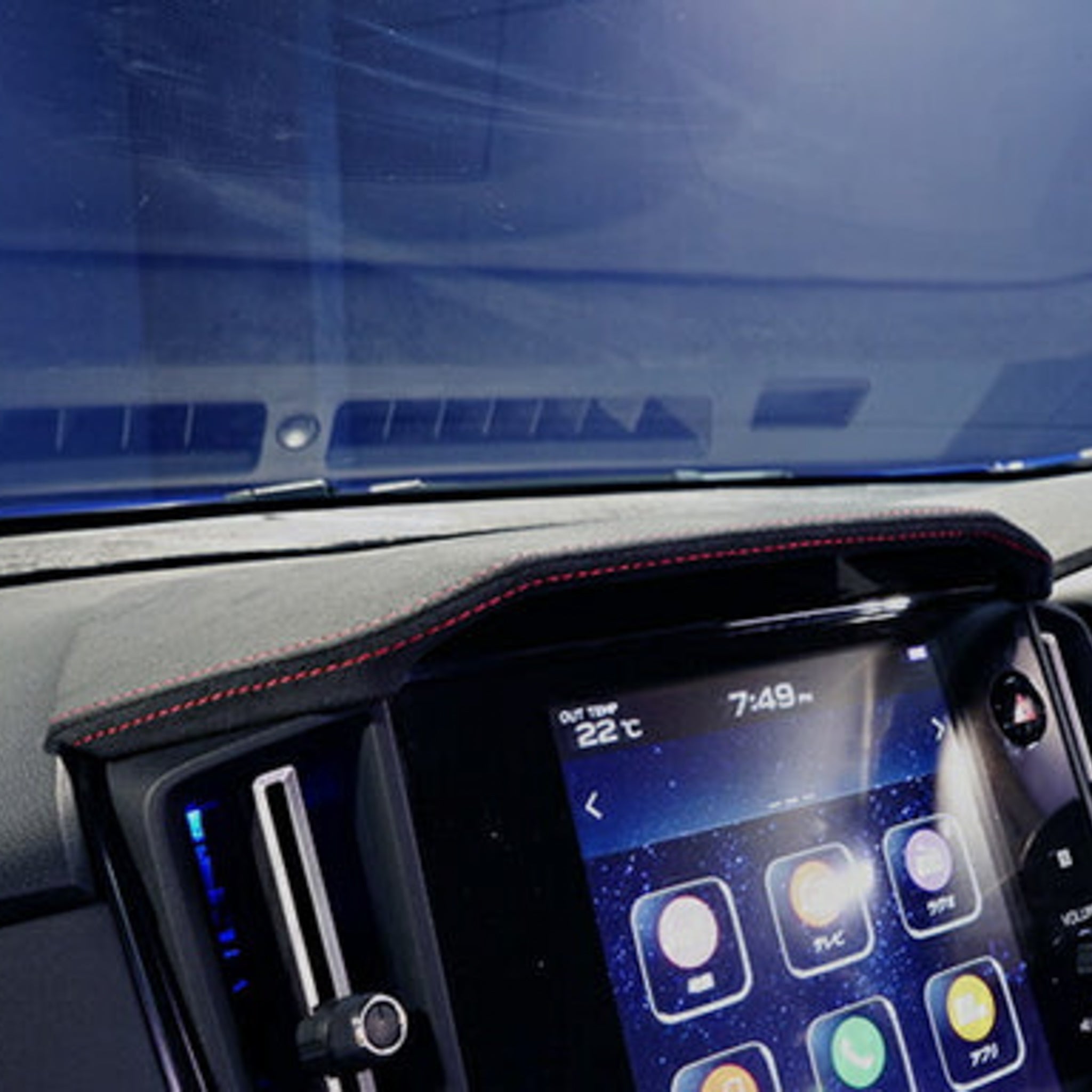 Axis Parts Ultrasuede Centre Information Display Hood for Subaru WRX (VB) & WRX Sportswagon (VN) 2022-2025