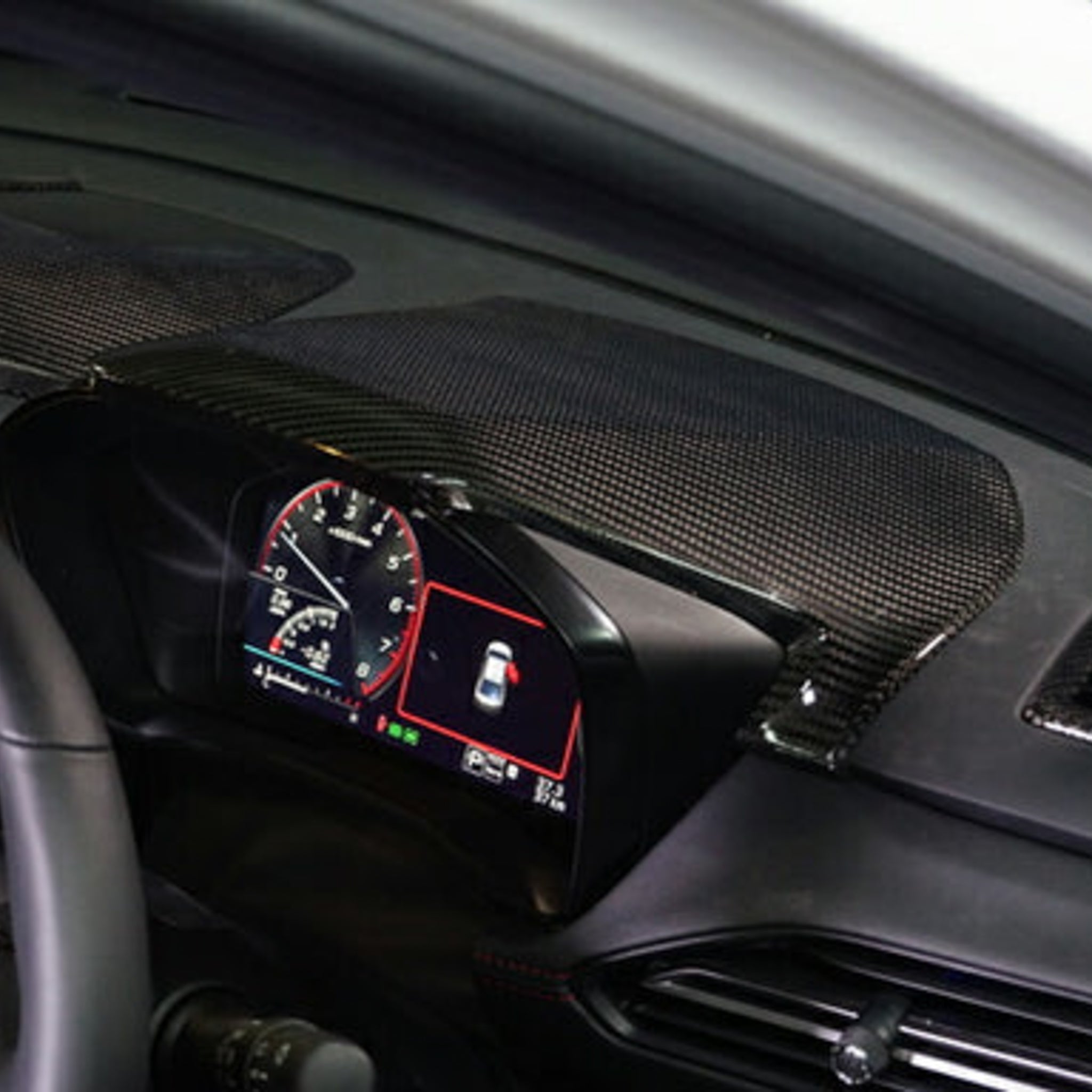 Axis Parts Dry Carbon Fibre Cluster Hood Cover for Subaru WRX (VB) & WRX Sportswagon (VN) 2022-2025