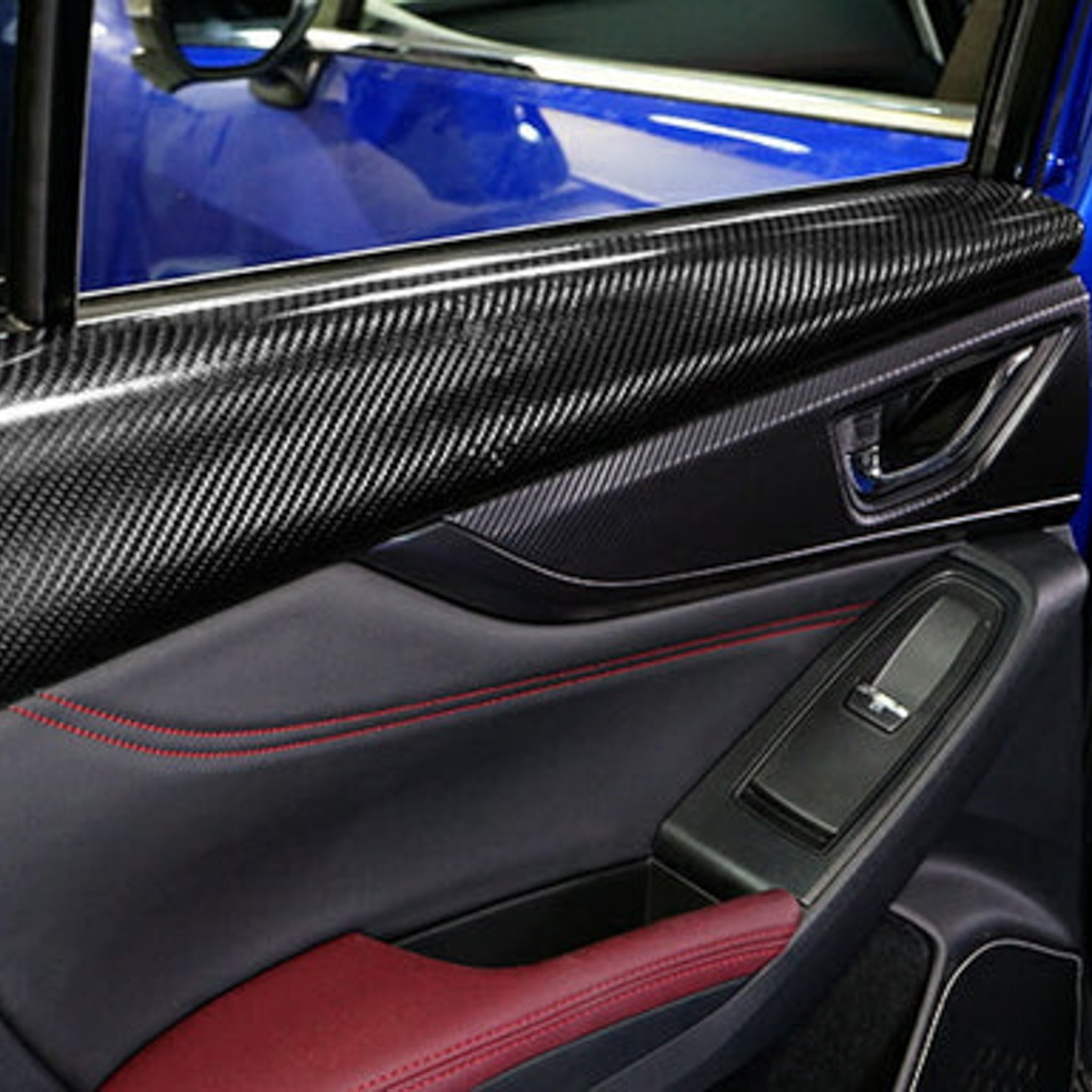 Axis Parts Dry Carbon Fibre Rear Inner Door Trim Covers for Subaru WRX (VB) & WRX Sportswagon (VN) 2022-2025