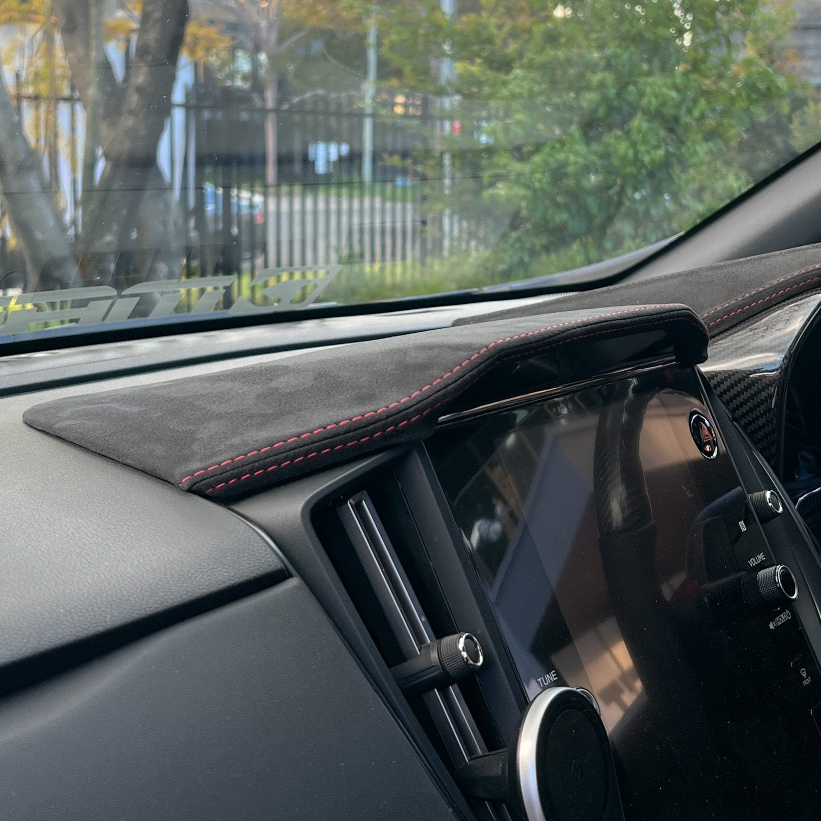 Axis Parts Ultrasuede Centre Information Display Hood for Subaru WRX (VB) & WRX Sportswagon (VN) 2022-2025