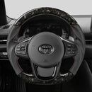 D-Shape Steering Wheel (Forged + Leather/Suede) For Toyota GR Supra A90 2019+