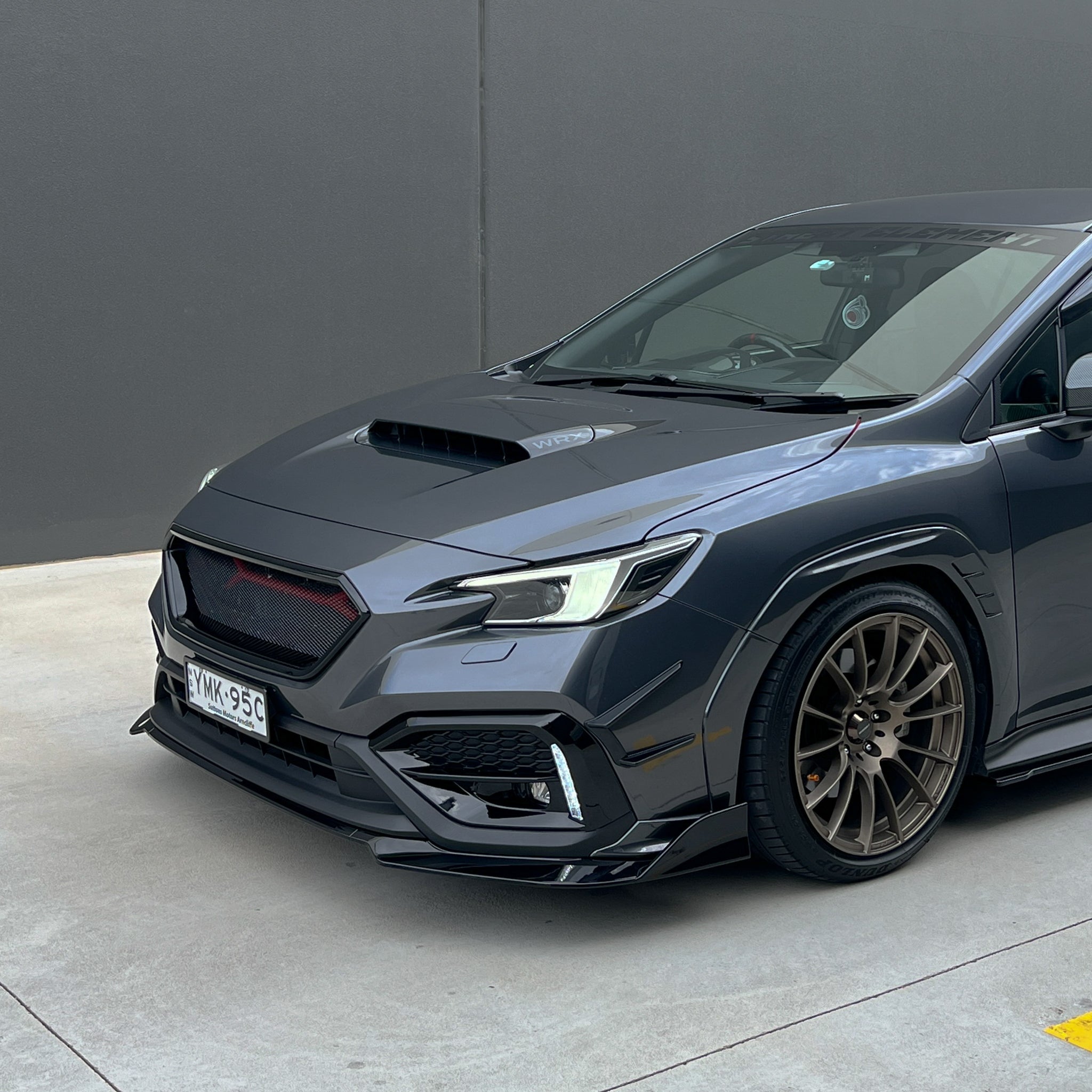 DMAKER STI-Spec Front Lip / Under Spoiler (3-Piece) (V2) for Subaru WRX (VB) 2022-2025