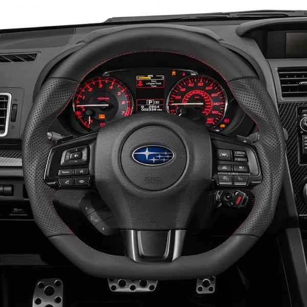 Subaru WRX / STI (VA) 2015-2021 D-Shape Steering Wheel (Nappa Leather)