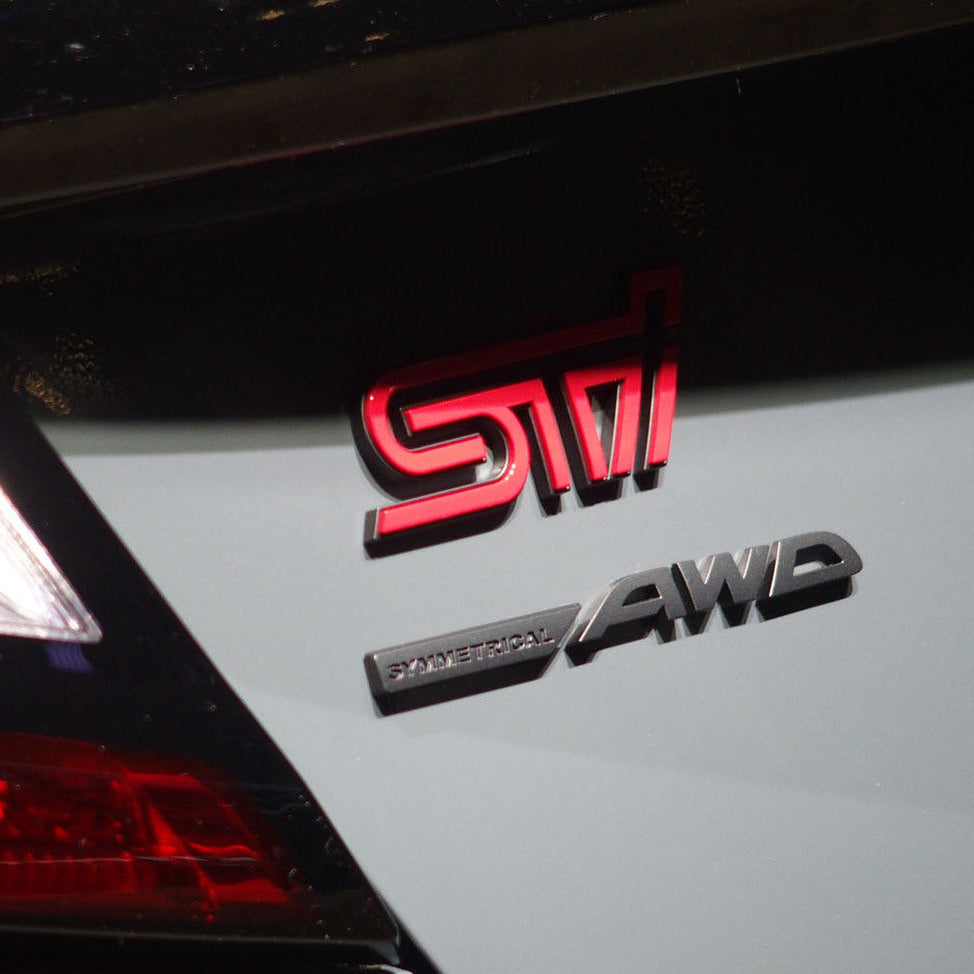 Genuine Accessories - STI Parts - STI Rear Emblem Set (WRX S4 STI Sport) for Subaru WRX (VB) 2022-2025