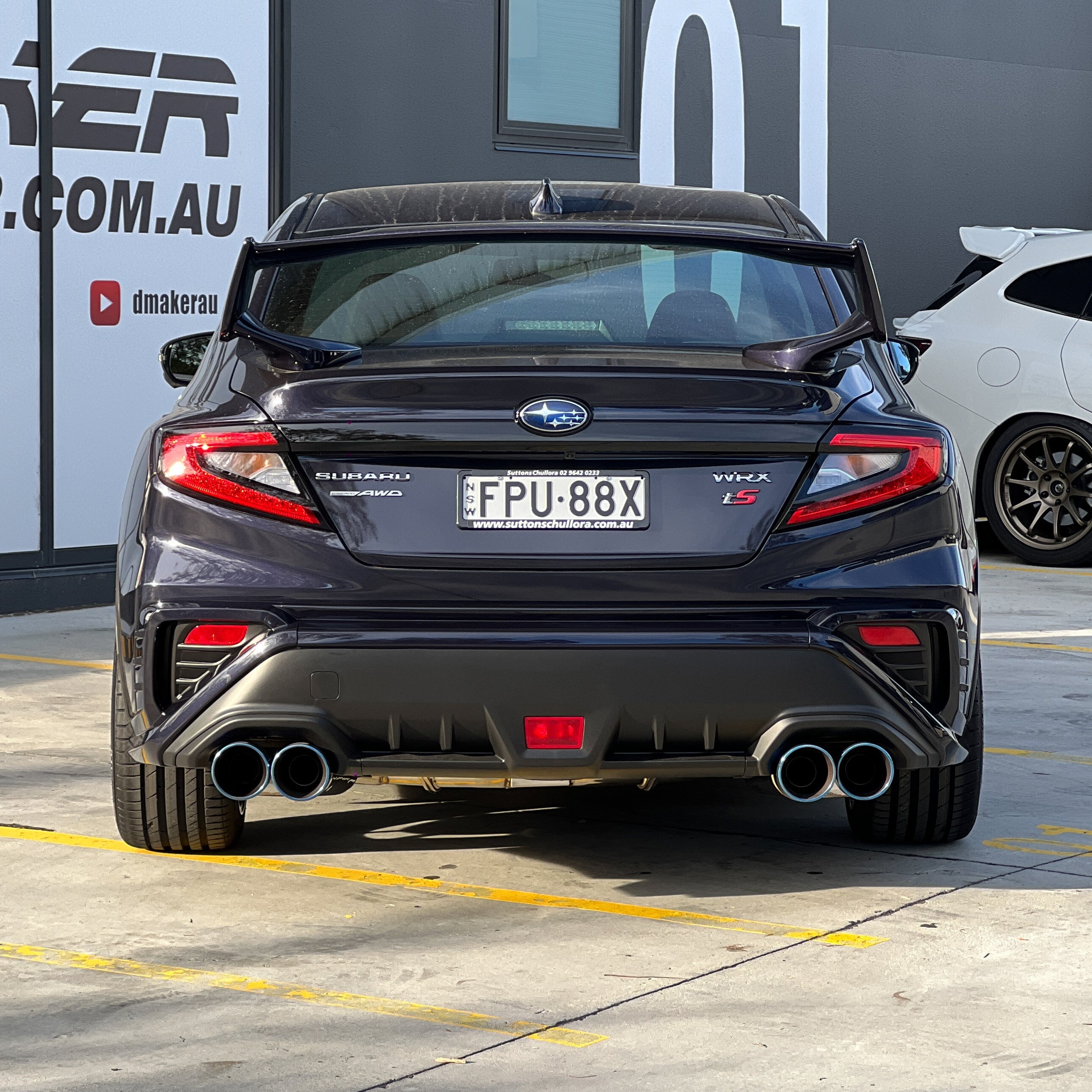 DMAKER D-Spec Paint Matched Rear Bumper Covers for Subaru WRX (VB) 2022-2025