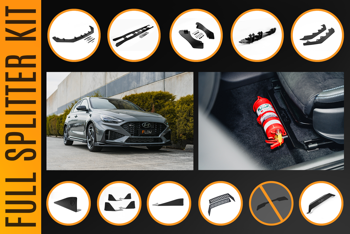 i30N-Line Hatch PDe.V6 FL 2024+ Full Lip Splitter Set