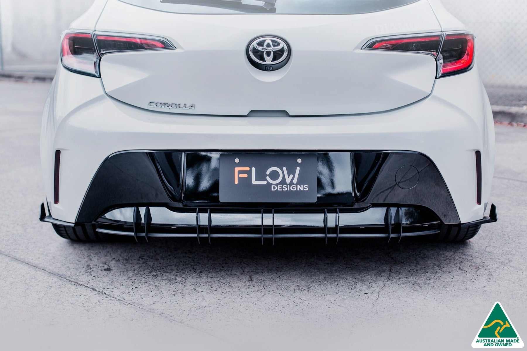 DISCONTINUED SANDED MATTE FINISH - Corolla MZEA12R/ZWE211R ZR 2018-2022 Flow-Lock Rear Diffuser