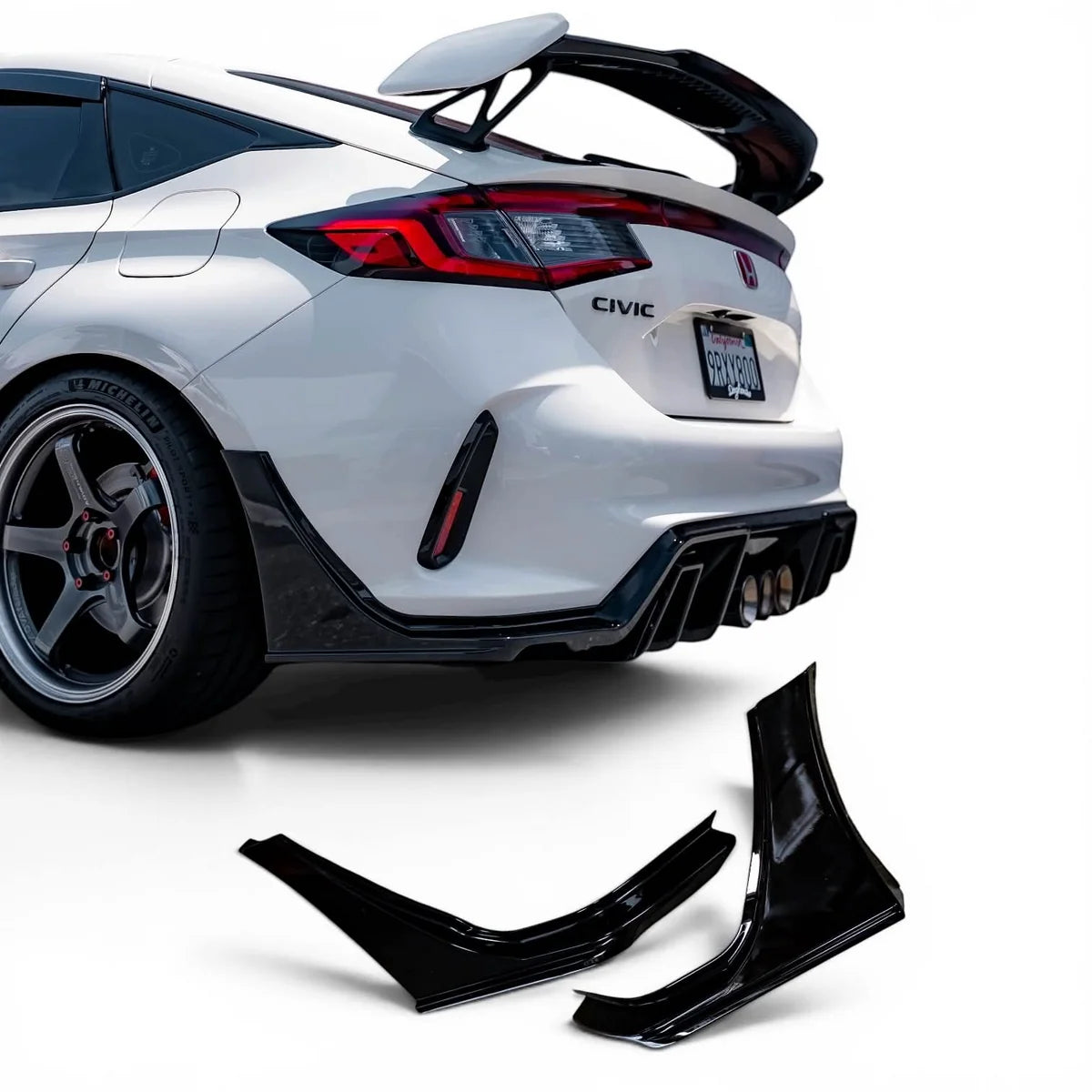 AFD S-Spec (V3) Rear Side Spats / Under Spoilers for Honda Civic Type R (FL5) 2023-2027