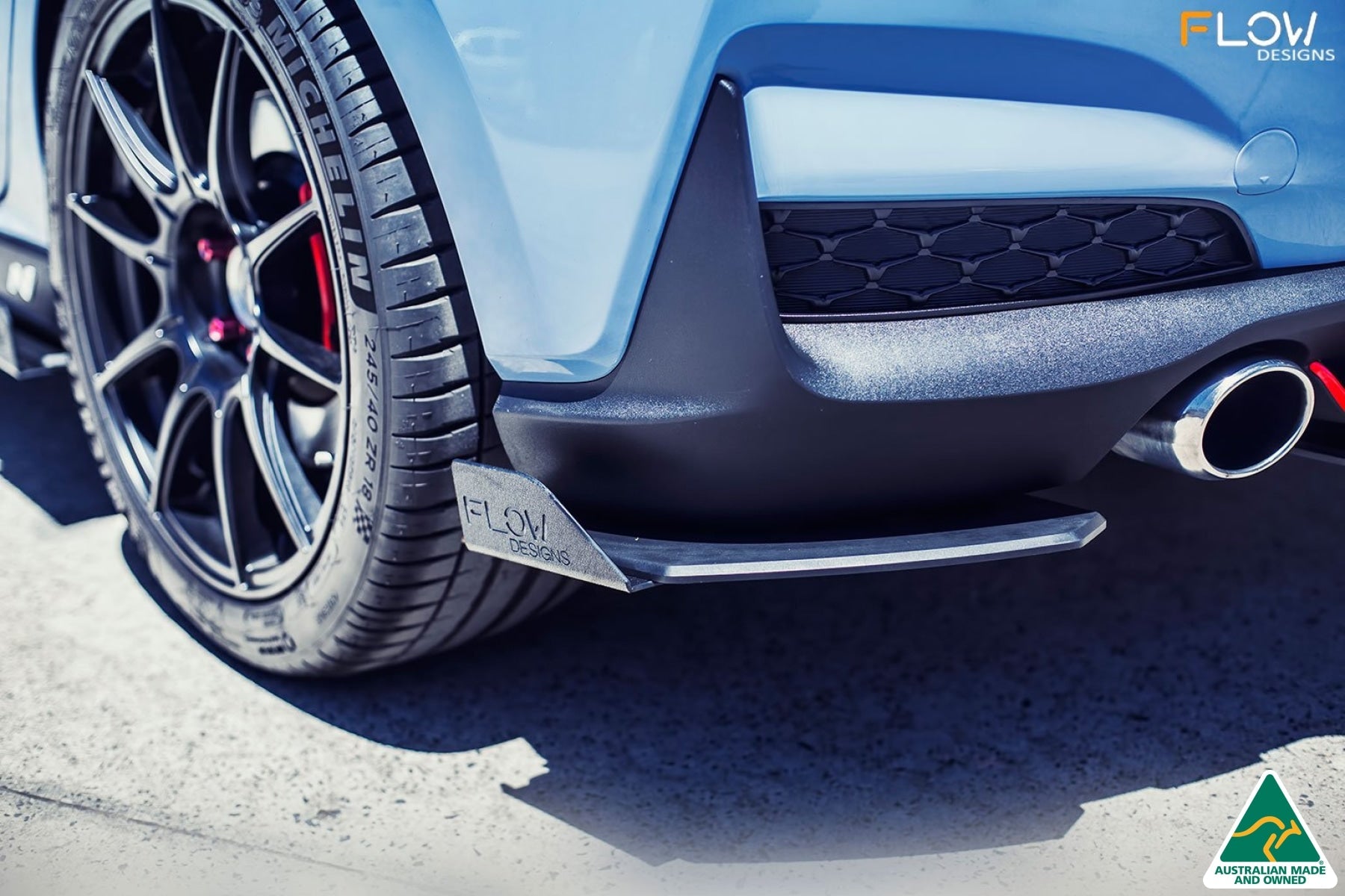 DISCONTINUED SANDED MATTE FINISH - i30N Hatch PD (2018-2020) Rear Spats (Pair)