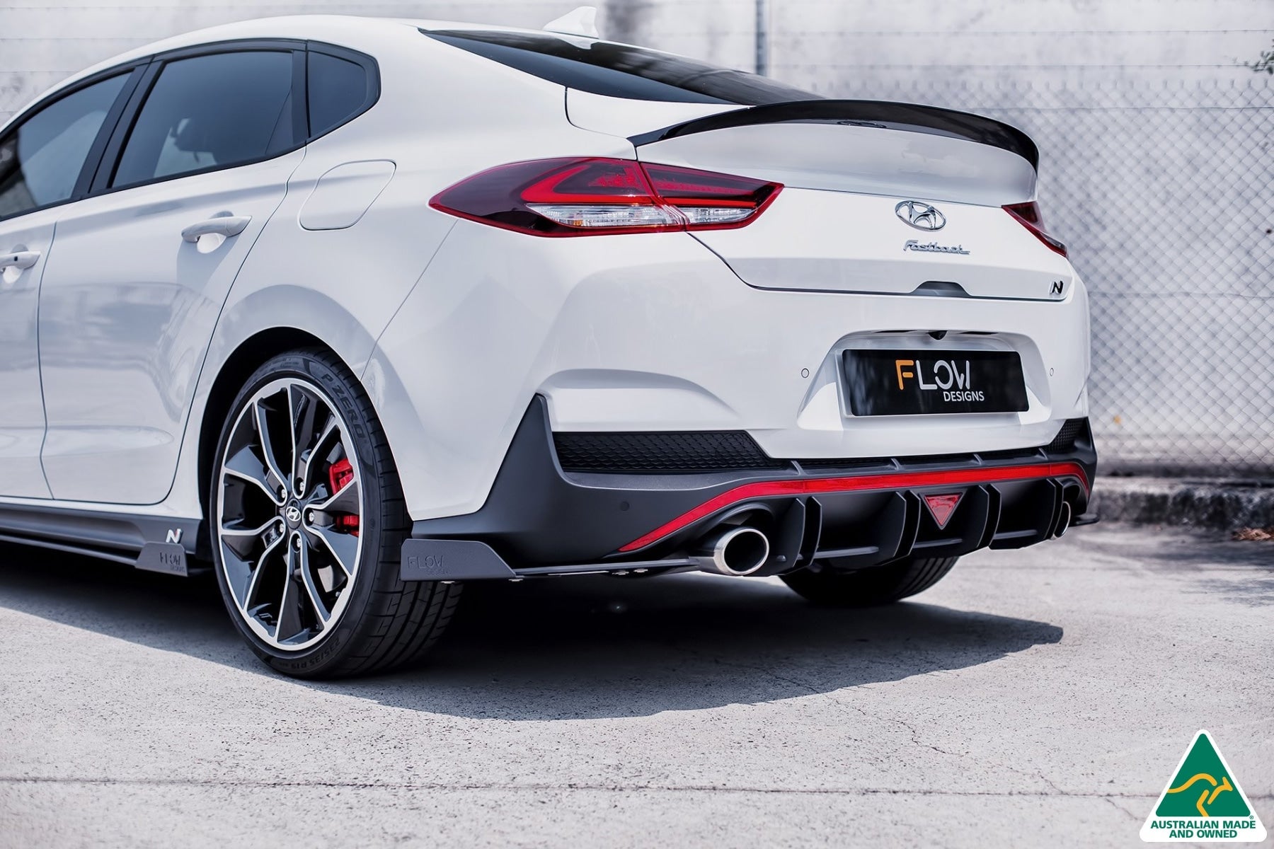 DEMO STOCK - i30N Fastback PD Rear Spats (Pair) - GLOSS BLACK