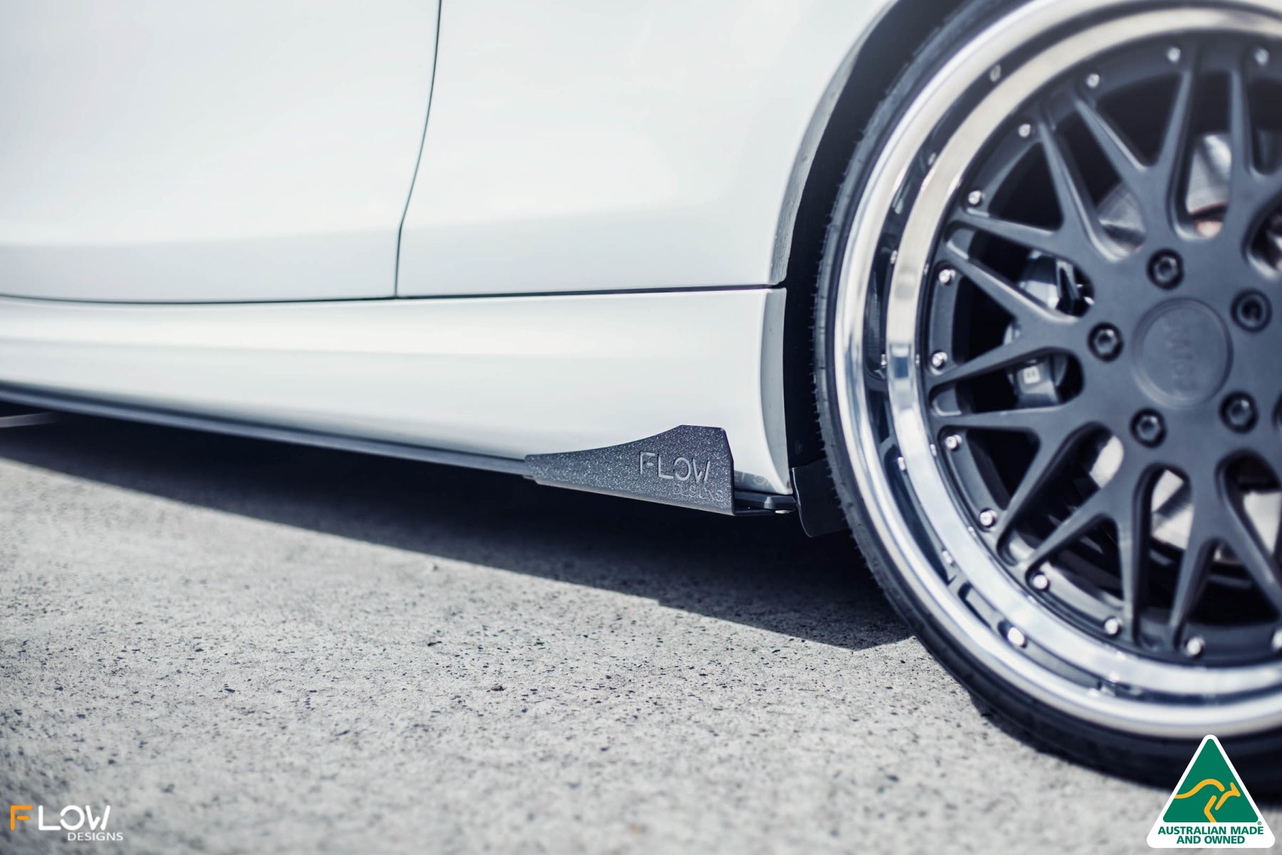 EX-DISPLAY - E82 M Sport Side Skirt Splitters V3 (Pair) - GLOSS BLACK