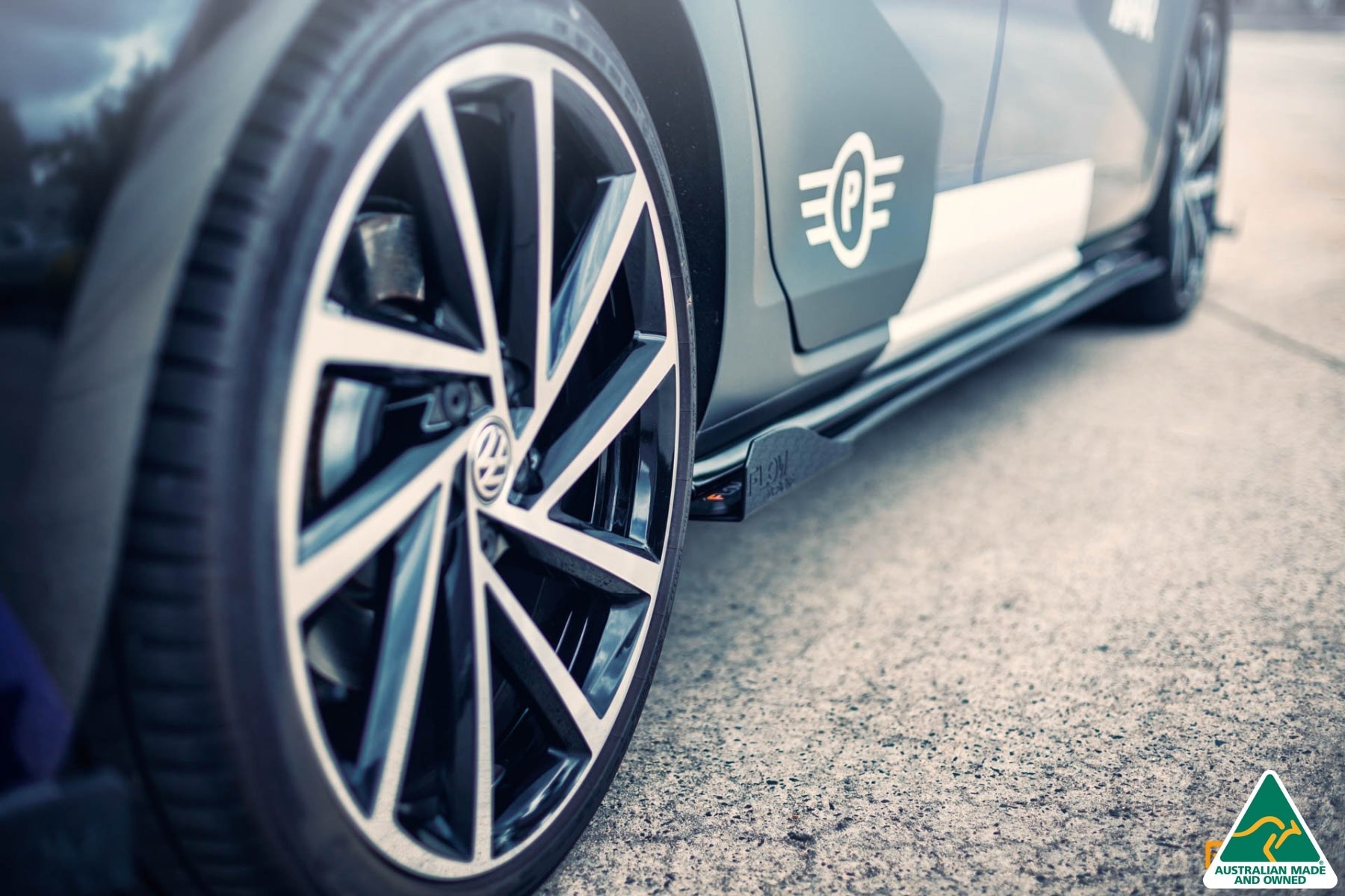 RETURNED STOCK - MK7.5 Golf R/7.5 Golf R Wagon Side Skirt Splitters (Pair) - GLOSS BLACK