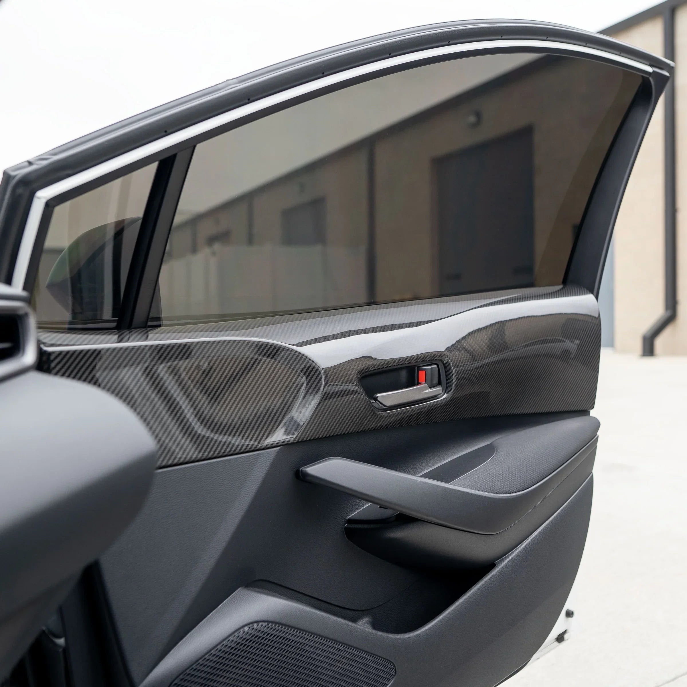 FloKraft Dry Carbon Fibre Front Inner Door Trim Covers for Toyota Corolla Hatch (E210) 2019-2026 & GR Corolla 2022-2026