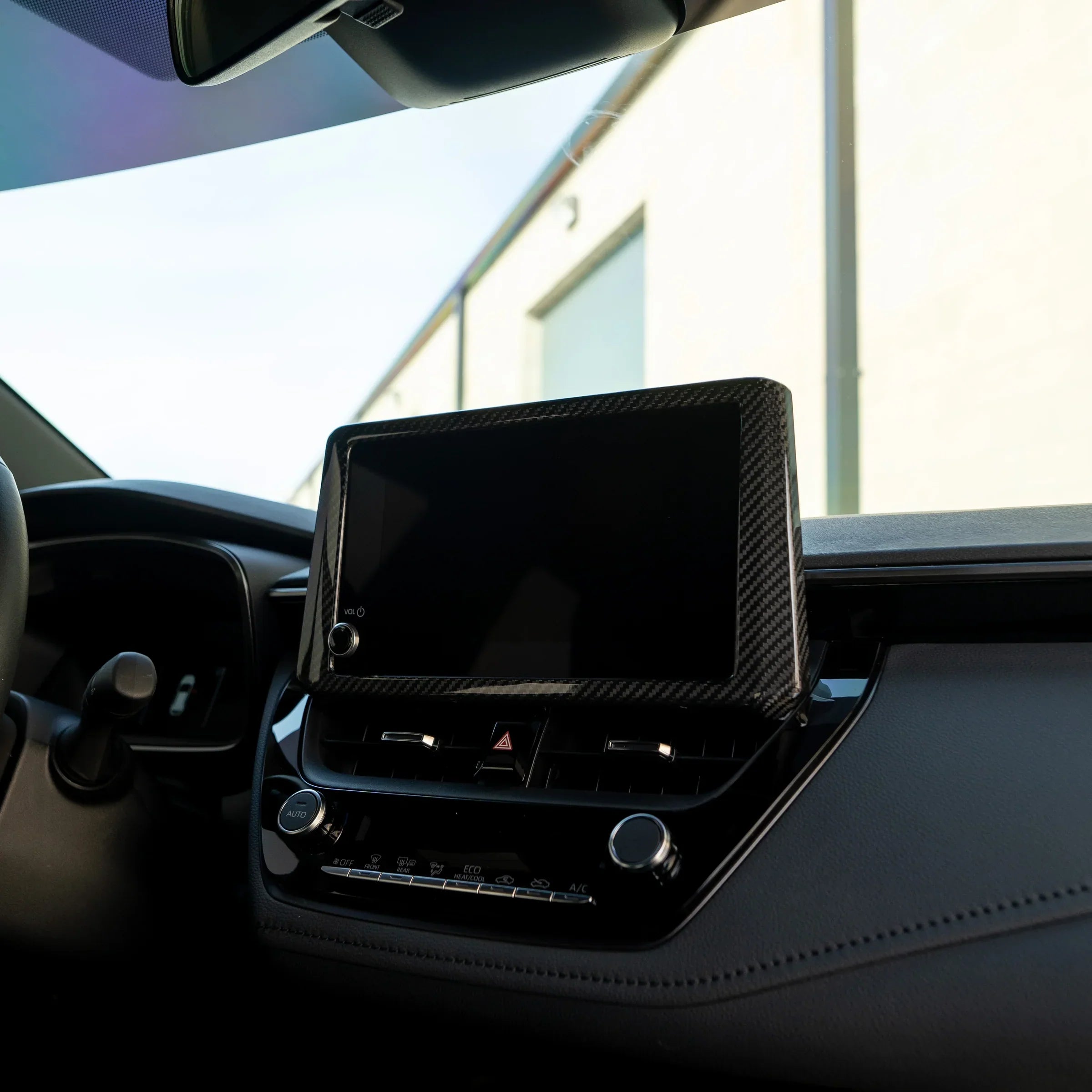 FloKraft Dry Carbon Fibre Centre Information Display Cover for Toyota Corolla Hatch (E210) 2019-2026 & GR Corolla 2022-2026