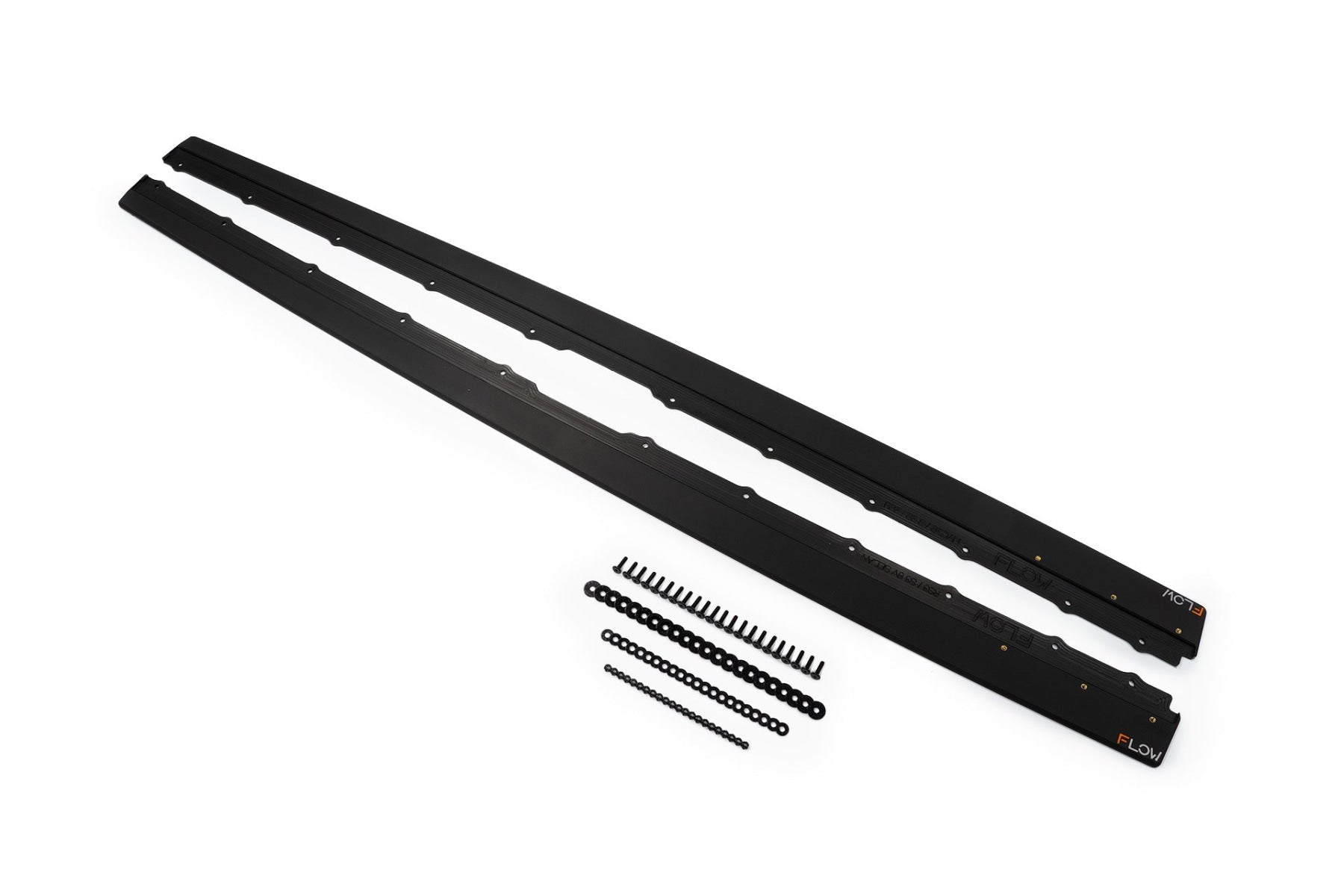 DISCONTINUED SANDED MATTE FINISH - S3 8V Sedan PFL/FL, RS3 8V Sedan FL Side Skirt Splitters V3 (Pair)