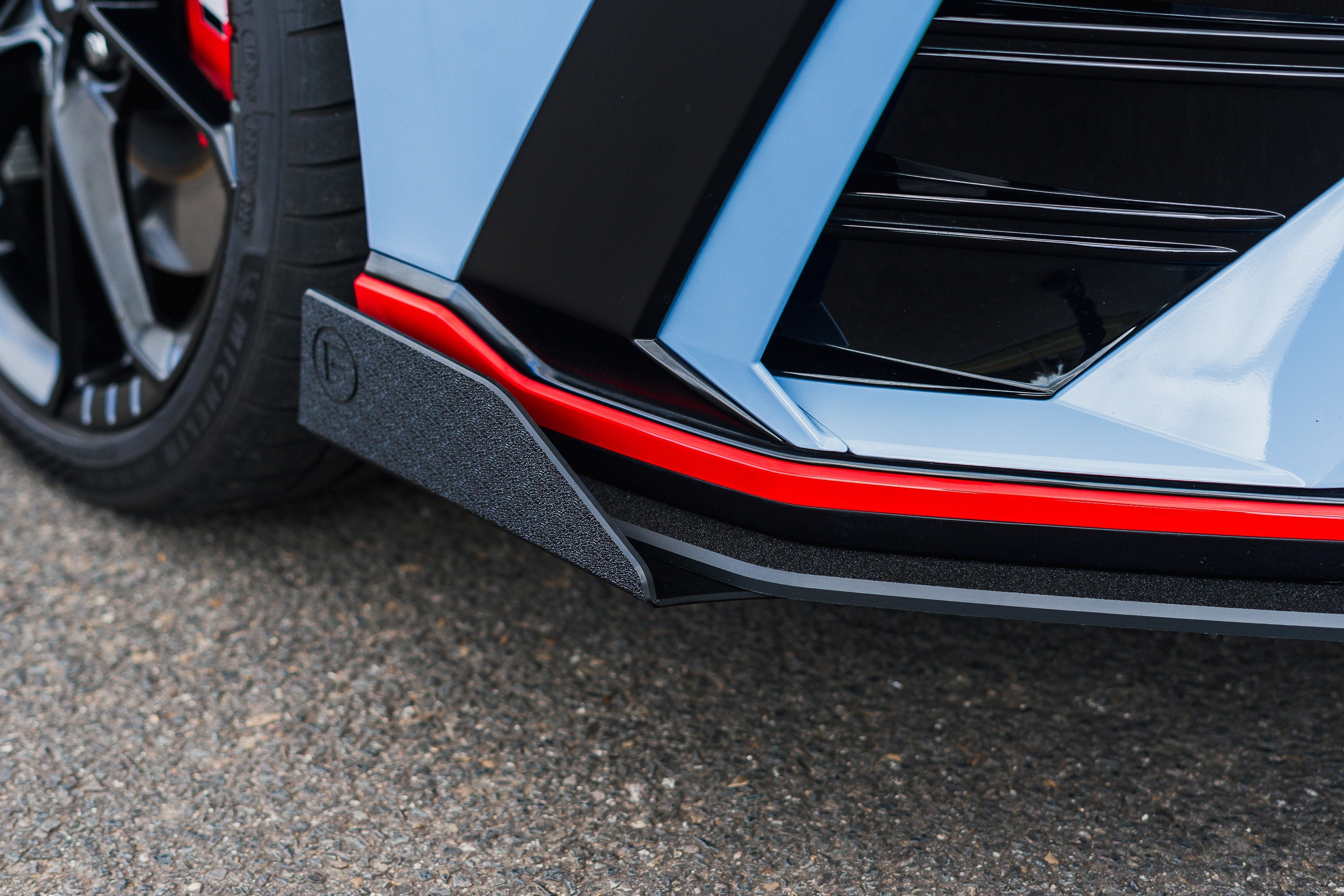 CN7 V2 i30N Sedan FL 2024+ Front Lip Splitter & Mounting Brackets (Pair)