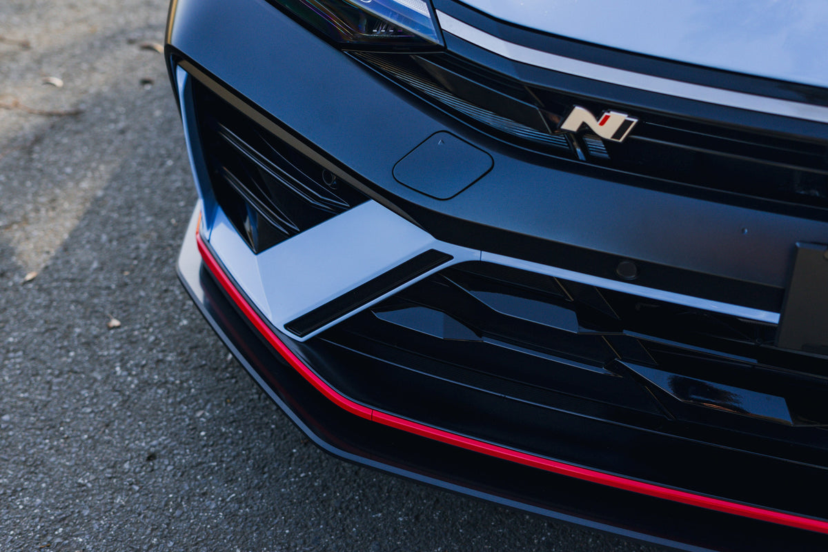 CN7 V2 i30N Sedan FL 2024+ Front Lip Splitter & Mounting Brackets (Pair)