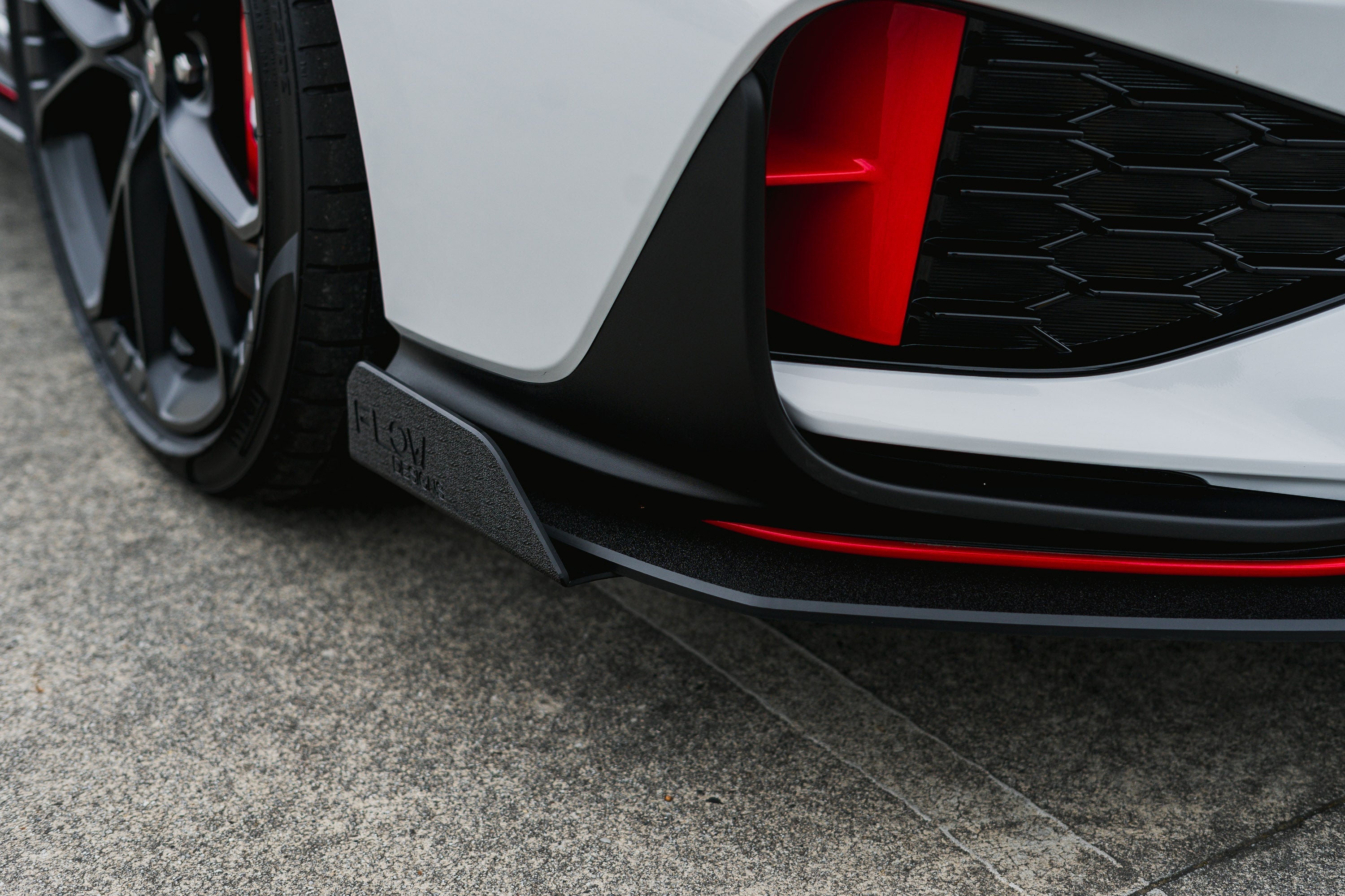 i30N Hatch PDE V6 FL2 2025+ Front Lip Splitter Winglets (Pair)