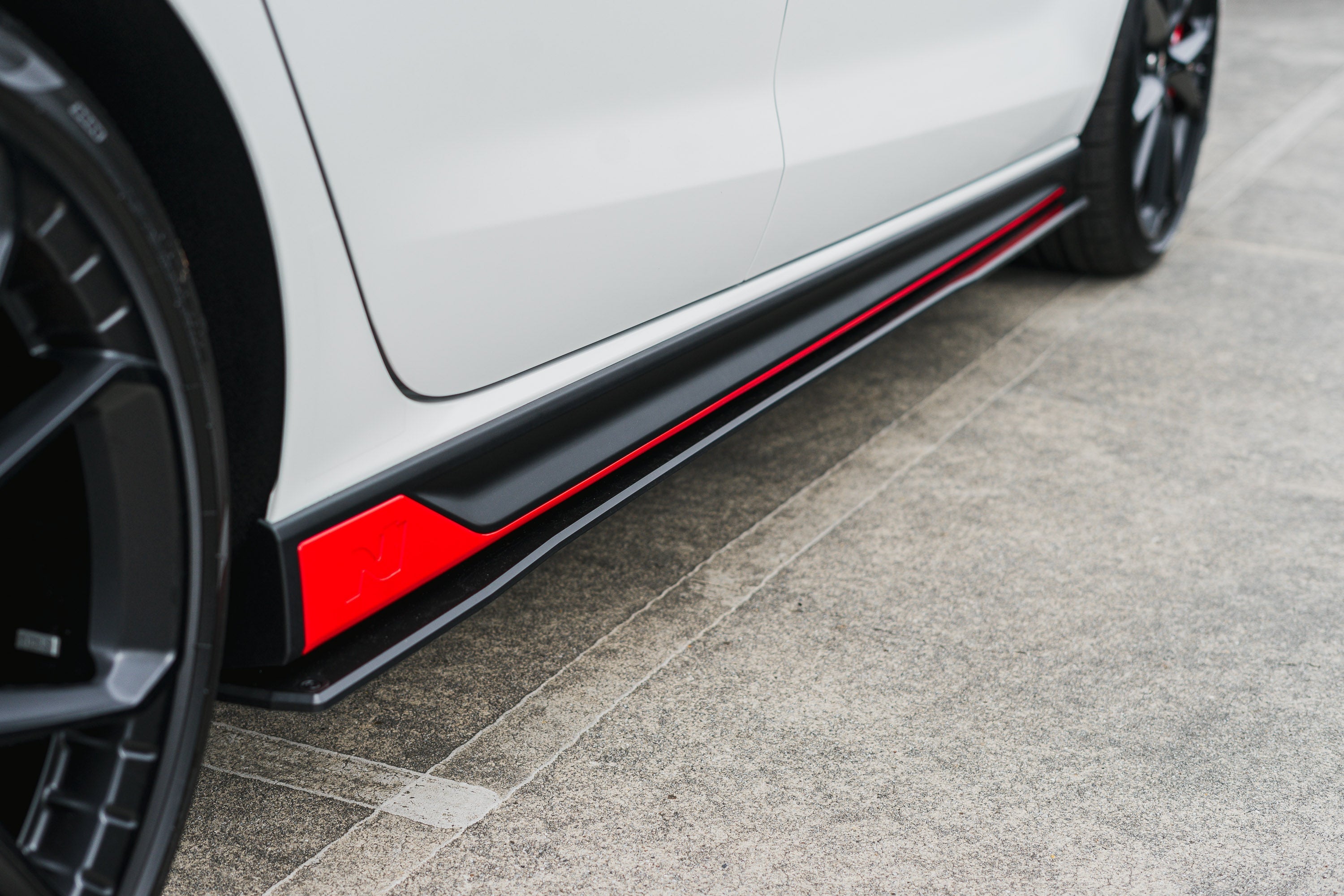 i30N Hatch PDE V6 FL2 2025+ Side Skirt Splitters (Pair)