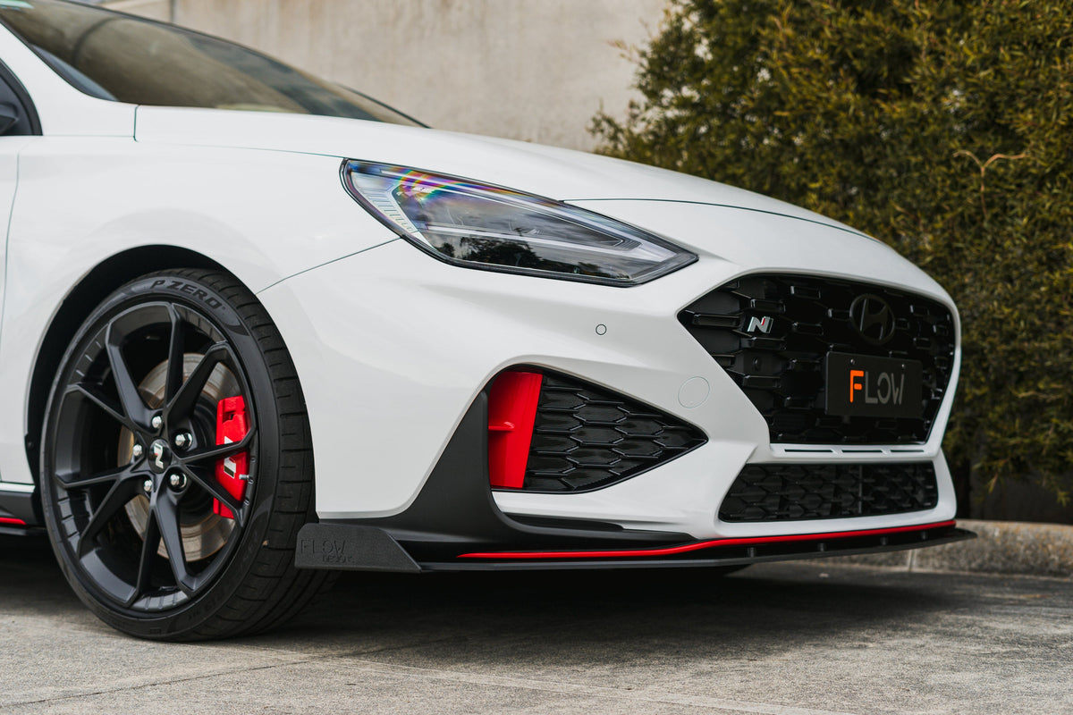 i30N Hatch PDE V6 FL2 2025+ Front Lip Splitter Winglets (Pair)