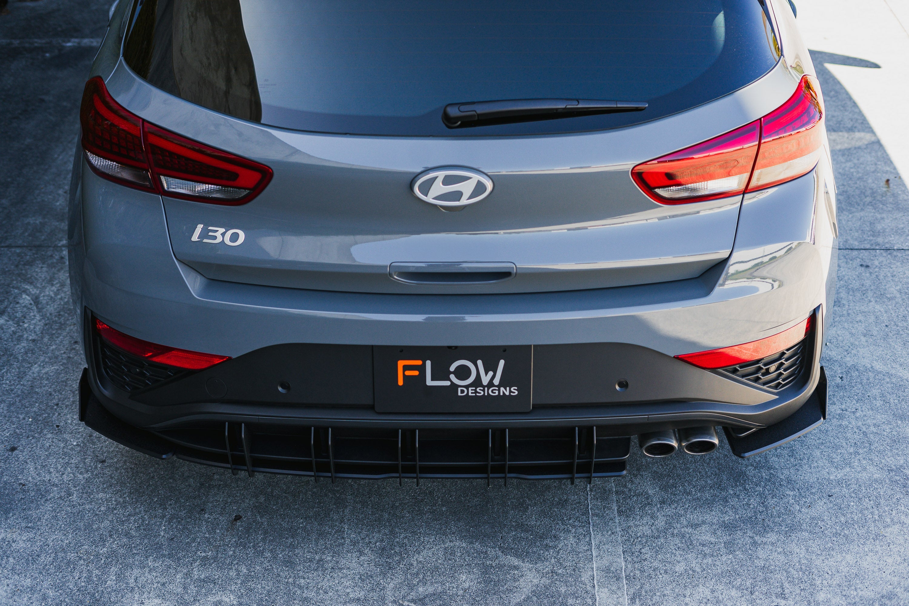 DISCONTINUED SANDED MATTE FINISH - i30N PD FL / i30N PDe V6 FL / N-Line Hatch PDe.V6 FL 2024+ Rear Spats (Pair)