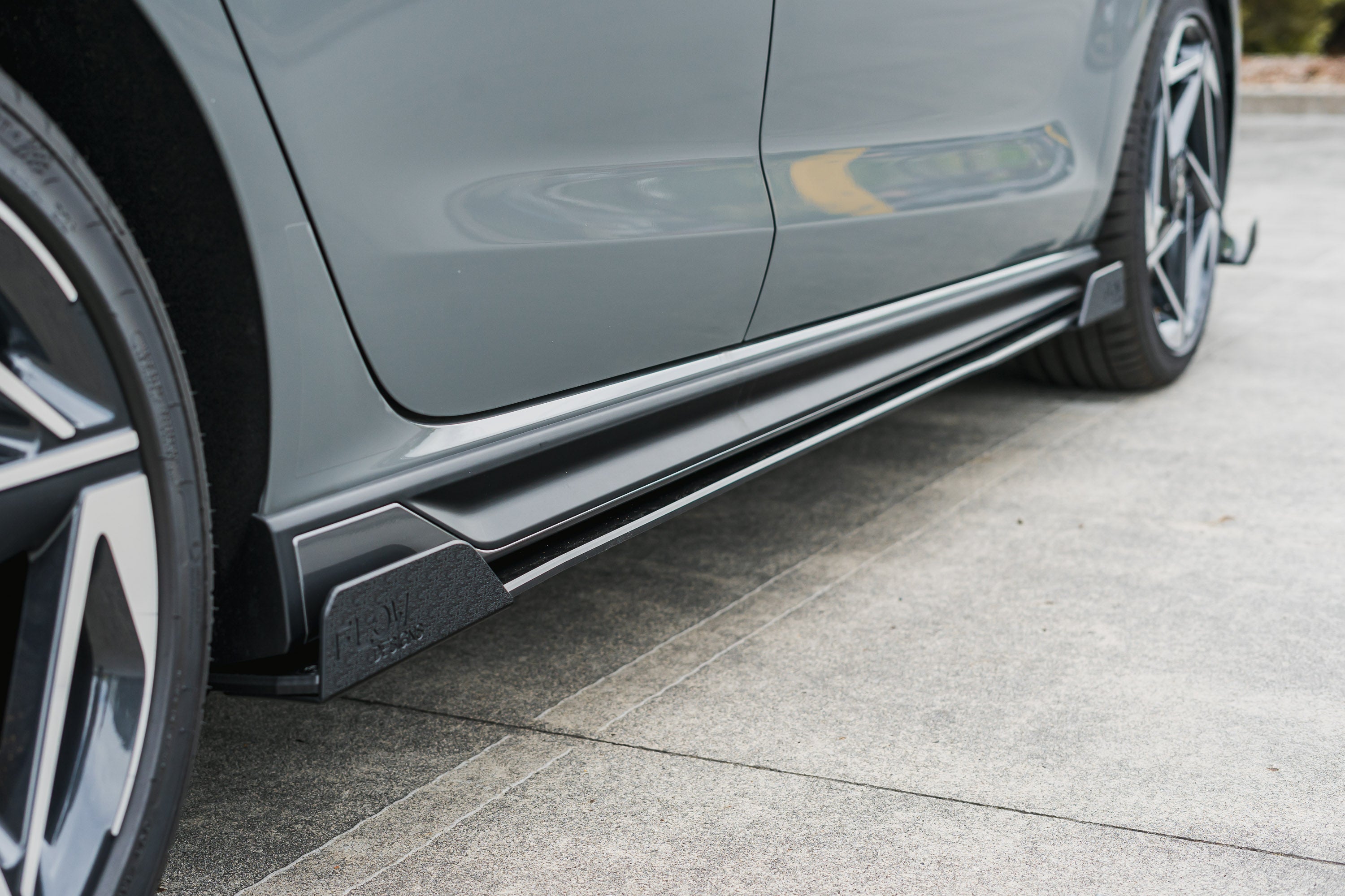 i30N-Line Hatch PDe.V6 FL 2024+ Side Skirt Splitter Winglets (Pair)