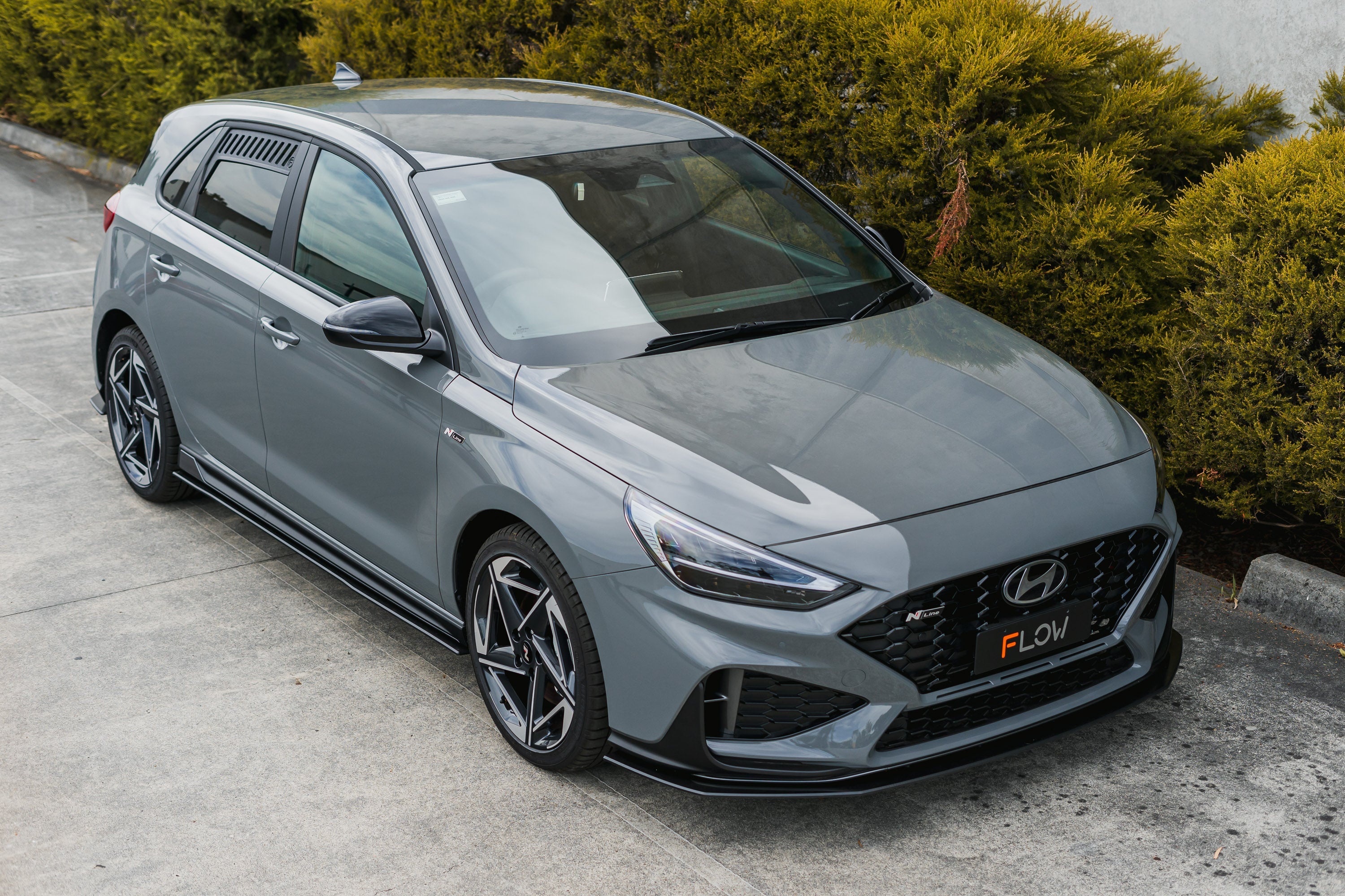 i30N-Line Hatch PDe.V6 FL 2024+ Front Lip Splitter Extensions (Pair)