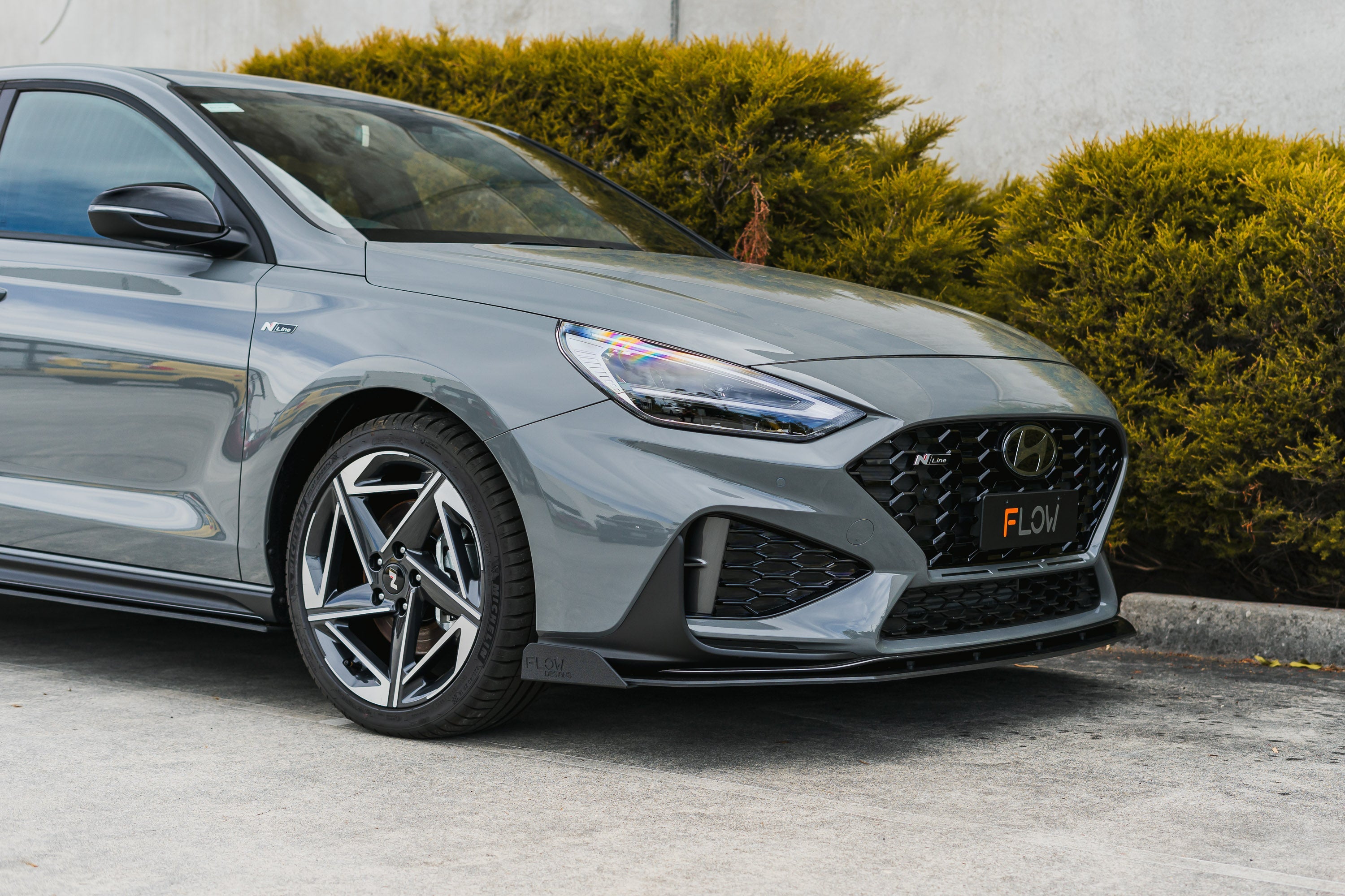 i30N-Line Hatch PDe.V6 FL 2024+ Front Lip Splitter Winglets (Pair)