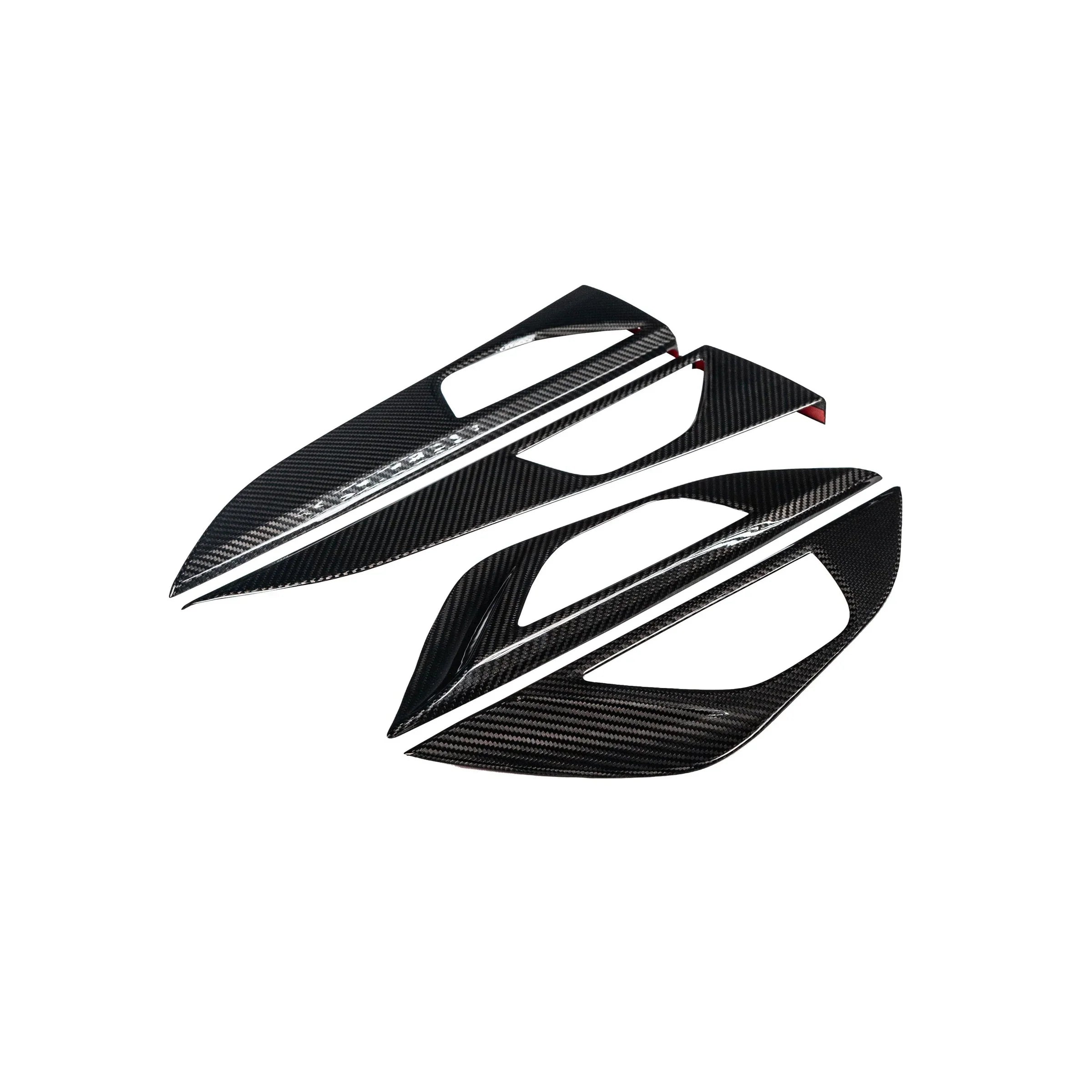 FloKraft Dry Carbon Fibre Front & Rear Inner Door Handle Trim Covers for Subaru WRX (VB) & WRX Sportswagon (VN) 2022-2025