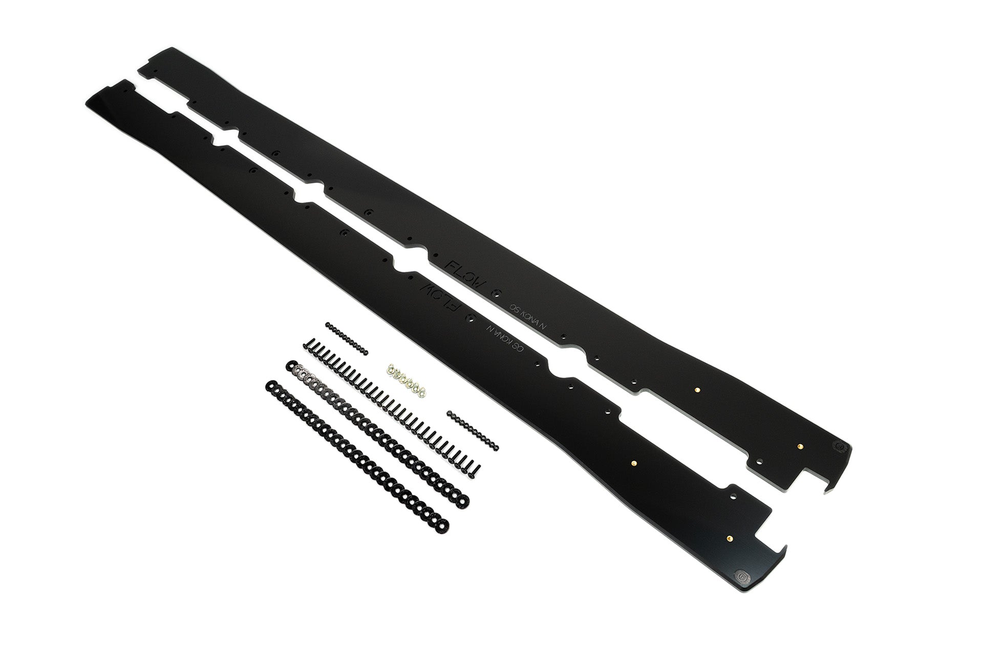 RETURNED STOCK - Kona N Side Skirt Splitters (Pair) - GLOSS BLACK
