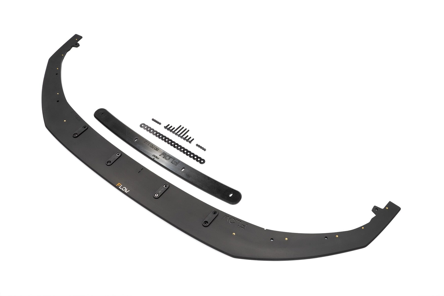 DEMO STOCK - i30 SR Hatch (2017-2018) Front Lip Splitter & Mounting Brace - GLOSS BLACK