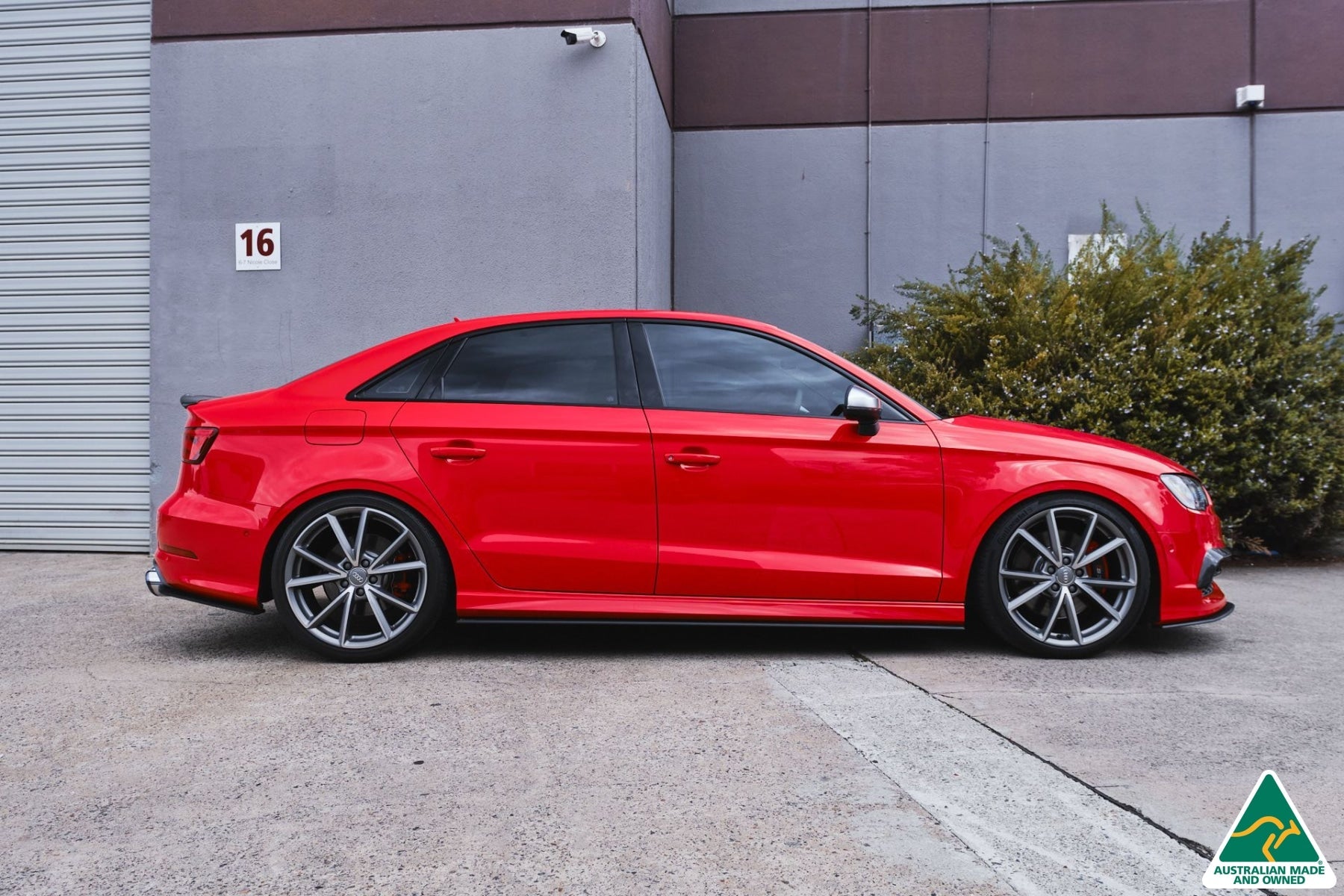 DISCONTINUED SANDED MATTE FINISH - S3 8V Sedan PFL/FL, RS3 8V Sedan FL Side Skirt Splitters V3 (Pair)
