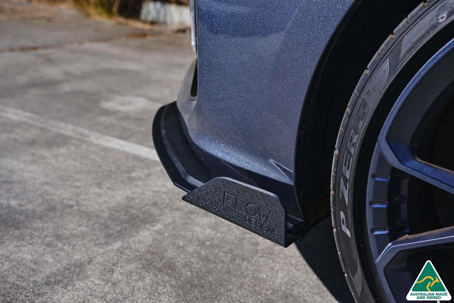 DISCONTINUED SANDED MATTE FINISH - i30 Hatch PD1, PD2 2018-2020 Front Lip Splitter & Mounting Brace