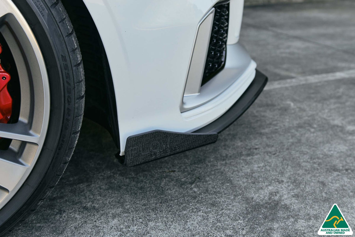RS3 8V Sedan Facelift Front Lip Splitter & Stainless Steel Mounting Brace