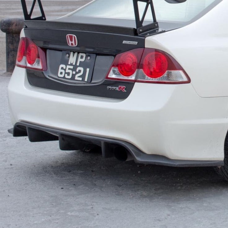 STREET ELEMENT J'S Style Rear Under Diffuser For 2007-2011 Honda FD2 Civic Type R [Unpainted]