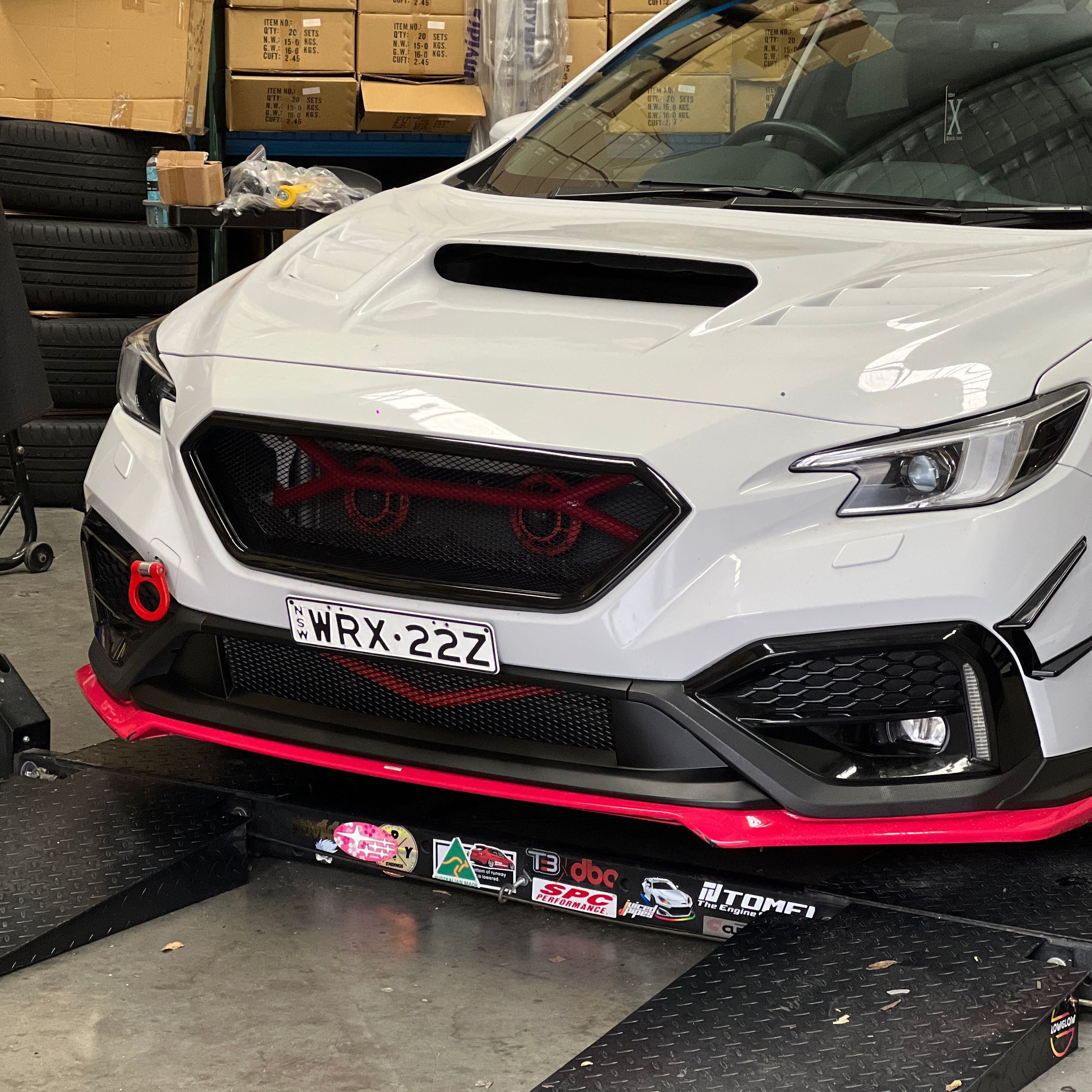 DMAKER CS-Spec Front Mesh Lower Bumper Trim for Subaru WRX (VB) 2022-2025