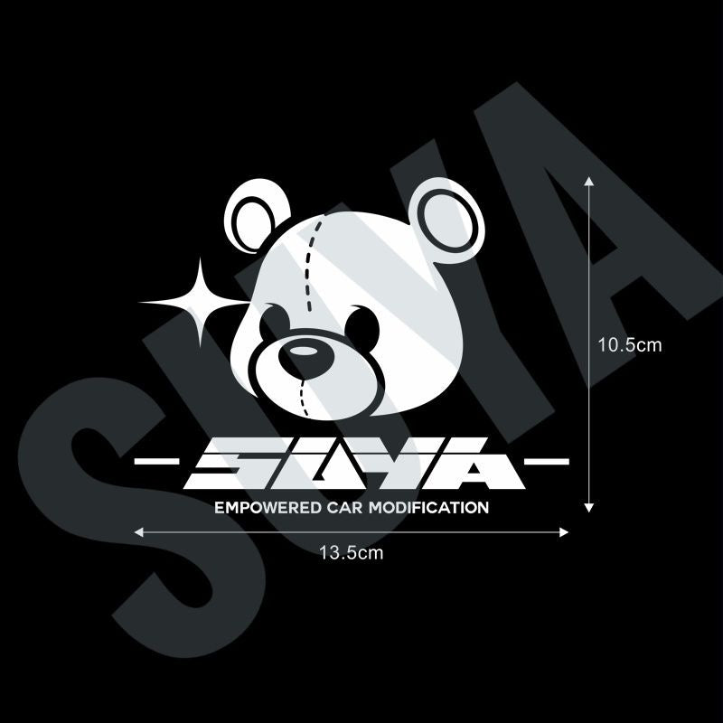 SUYA Car Vinyl Stickers / Decals - "SUYA Bear"
