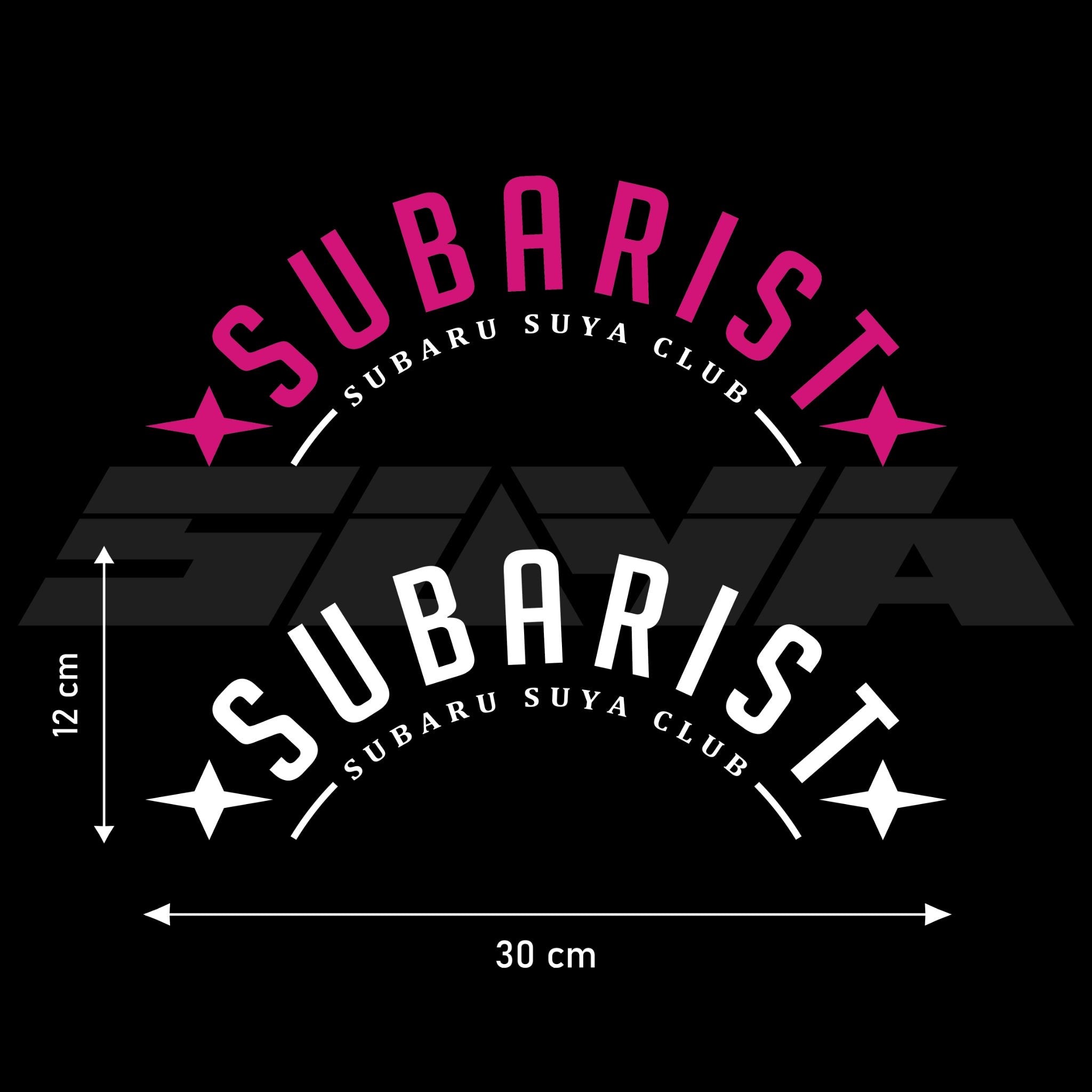 SUYA Car Vinyl Stickers / Decals - "Subarist"