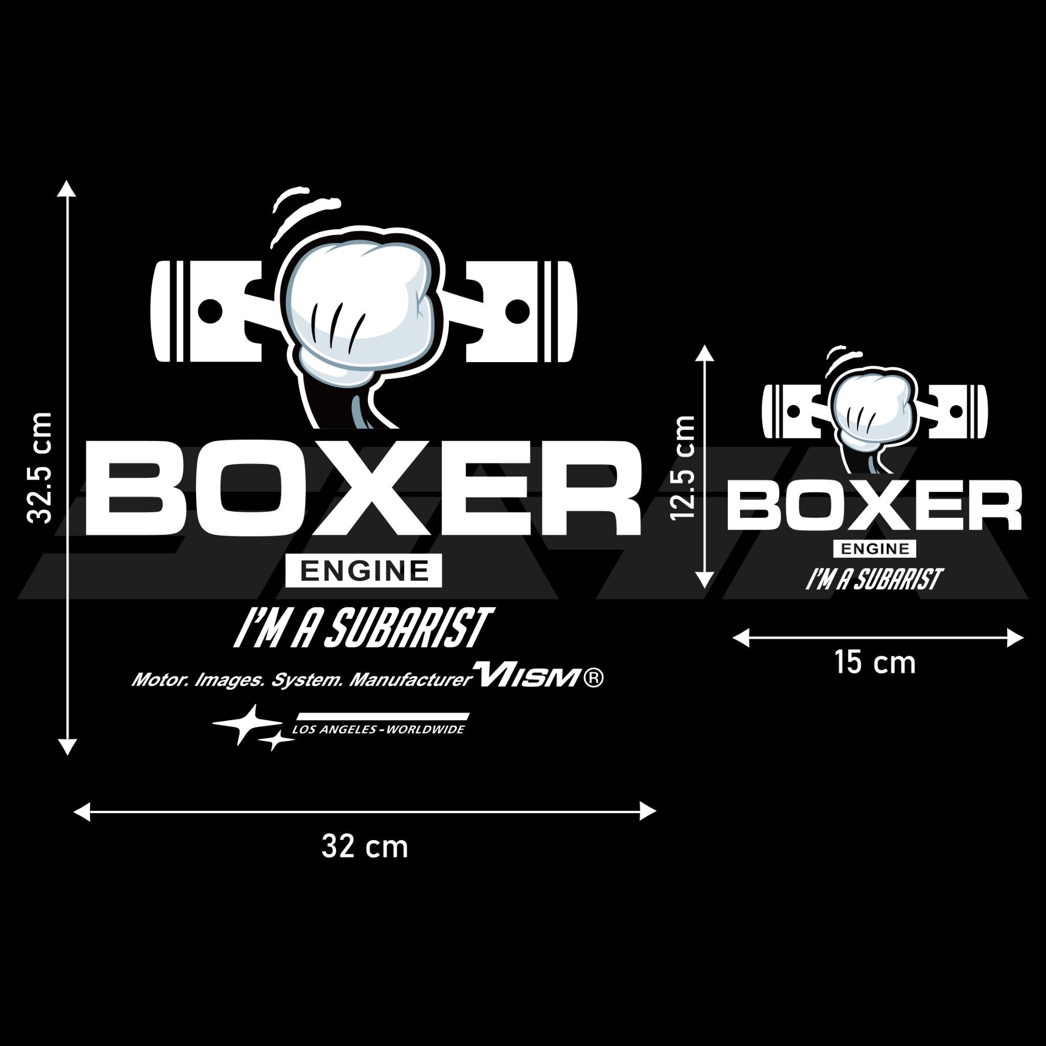 SUYA Car Vinyl Stickers / Decals - "SUYA Mickey Boxer"